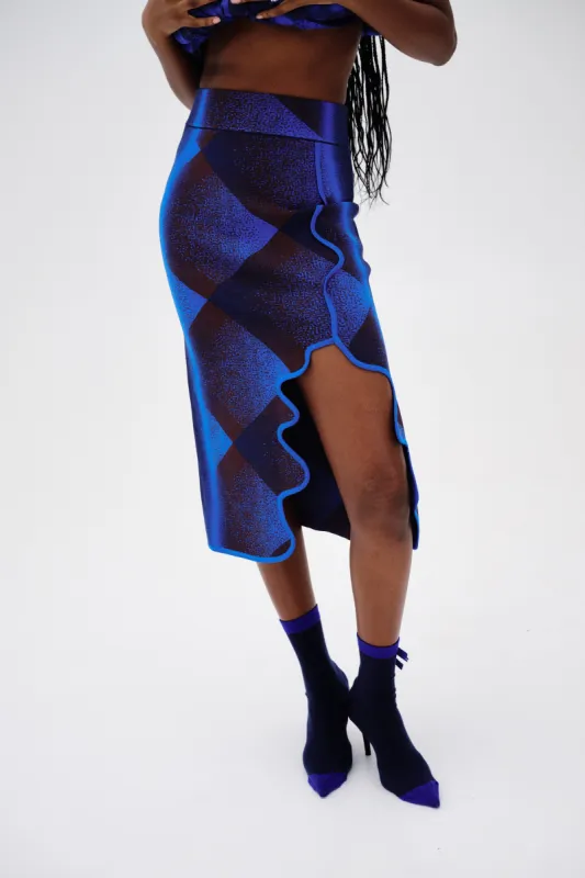 HOLLY MIDI PLAID SKIRT sold by PH5