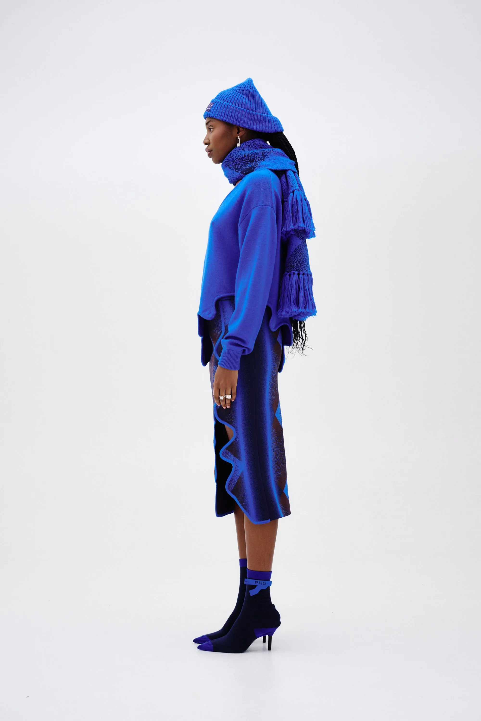 HOLLY MIDI PLAID SKIRT sold by PH5 product image thumbnail 3
