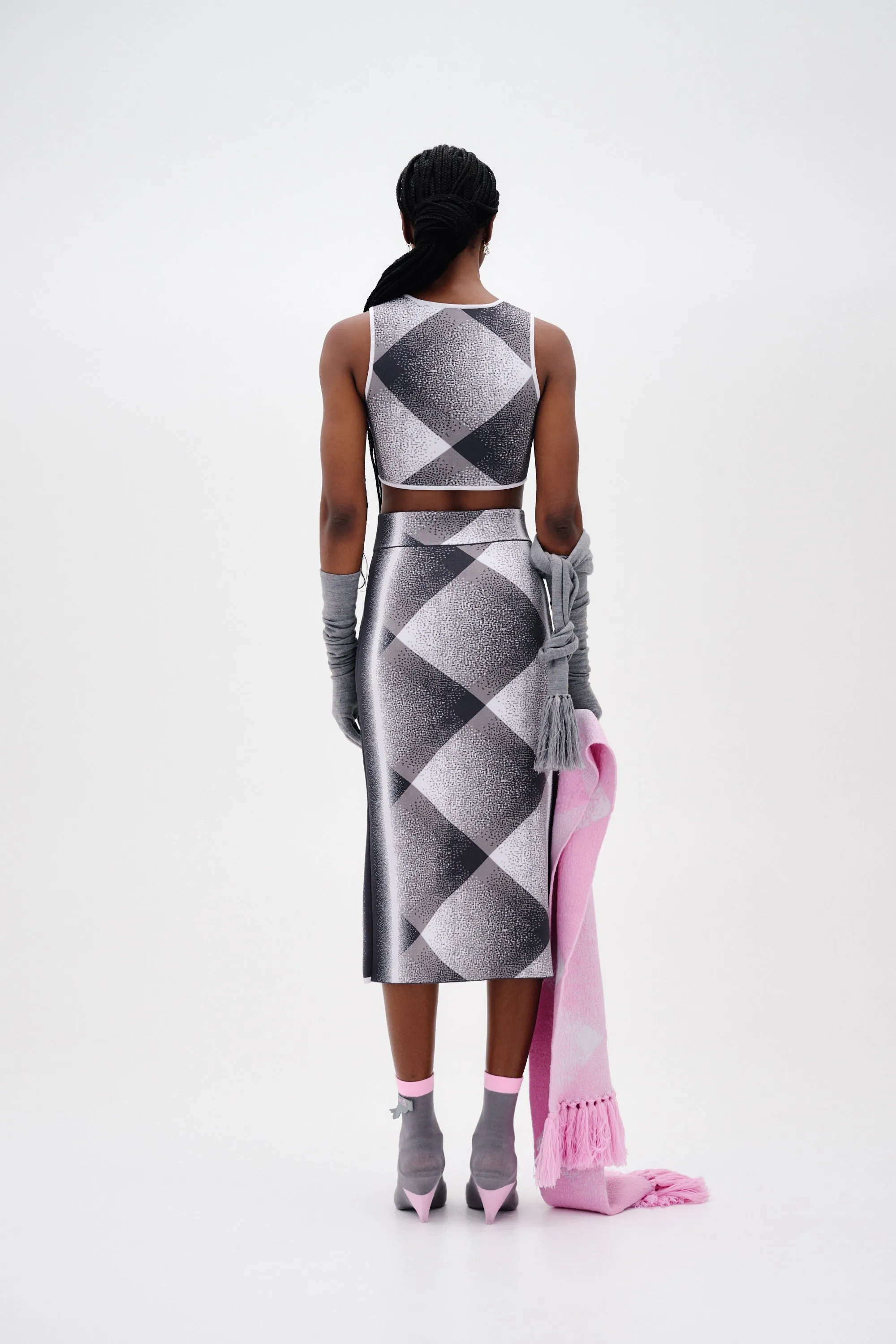 JUDE CROPPED PLAID TOP sold by PH5 product image thumbnail 4