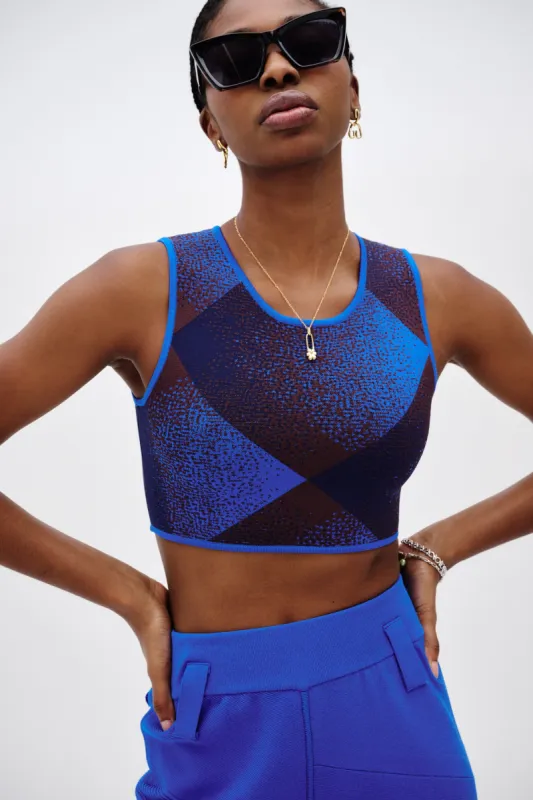 JUDE CROPPED PLAID TOP sold by PH5