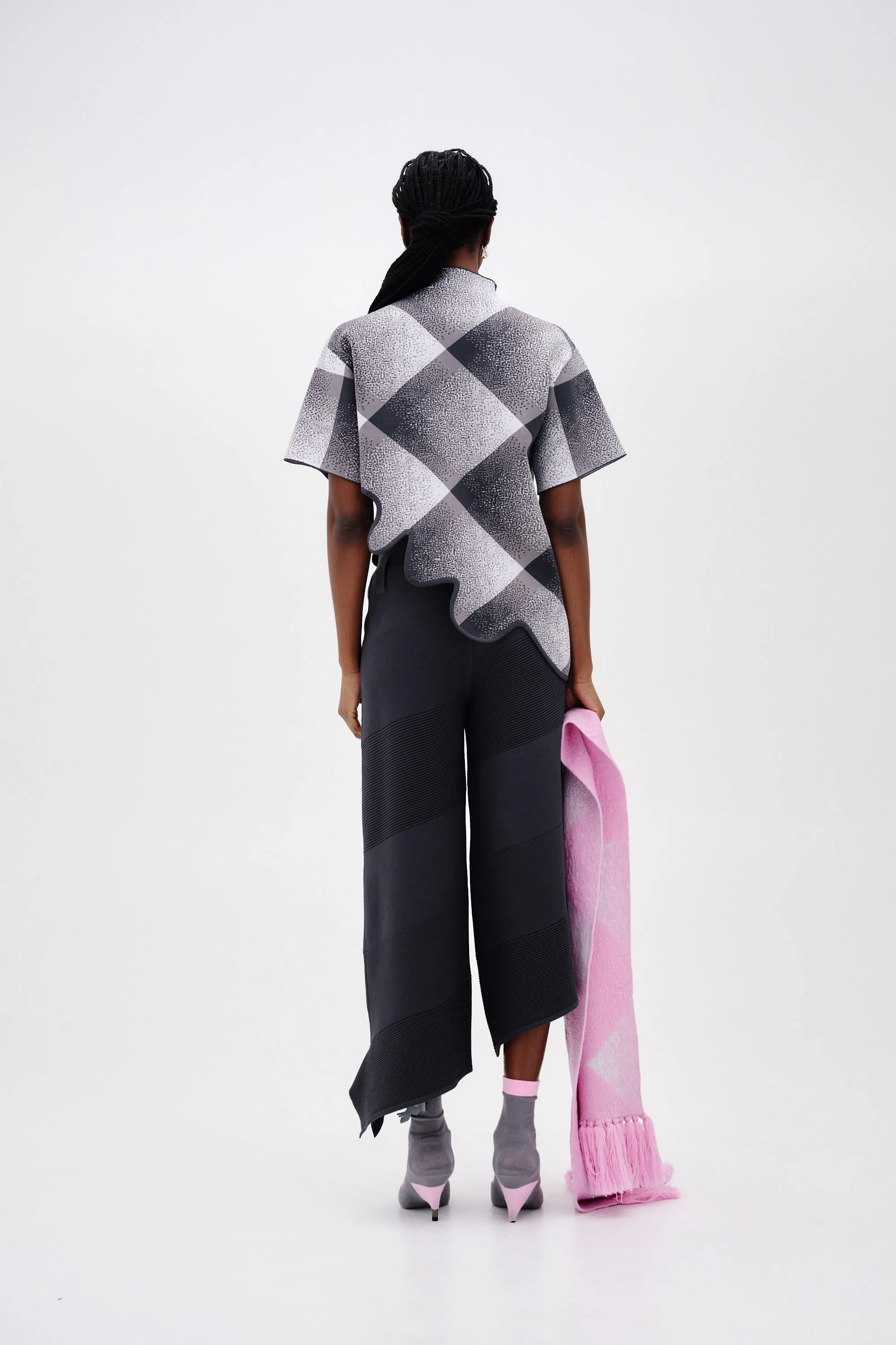 MARGOT PLAID TOP WITH WAVY HEM sold by PH5 product image thumbnail 5