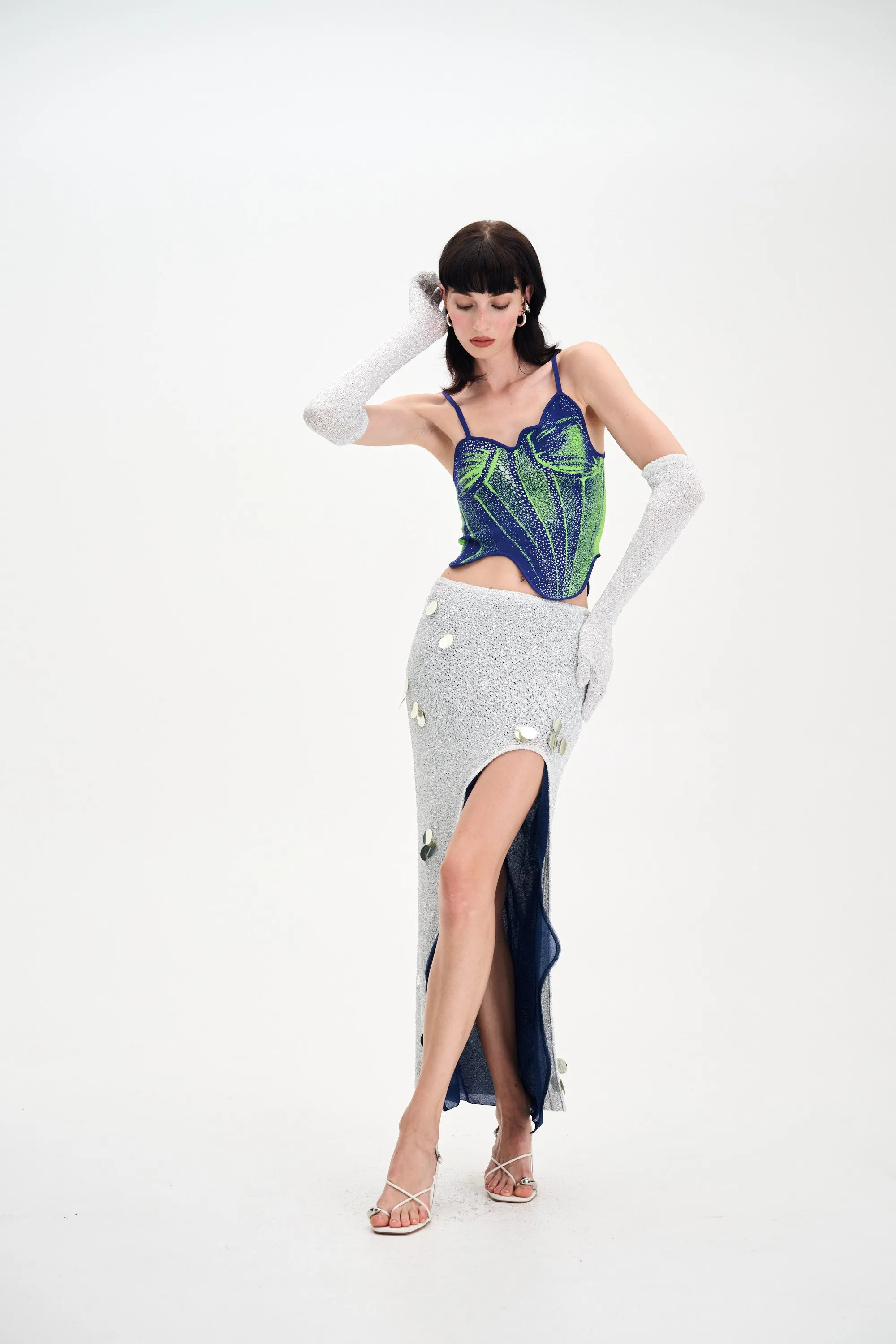 CAMELLIA DENIM PRINT TANK TOP sold by PH5 product image thumbnail 2