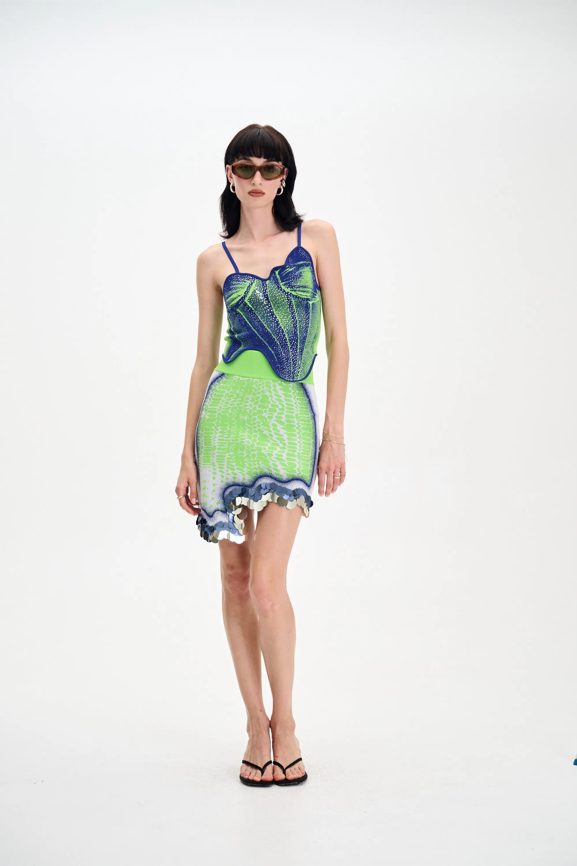 CAMELLIA DENIM PRINT TANK TOP sold by PH5 product image thumbnail 3