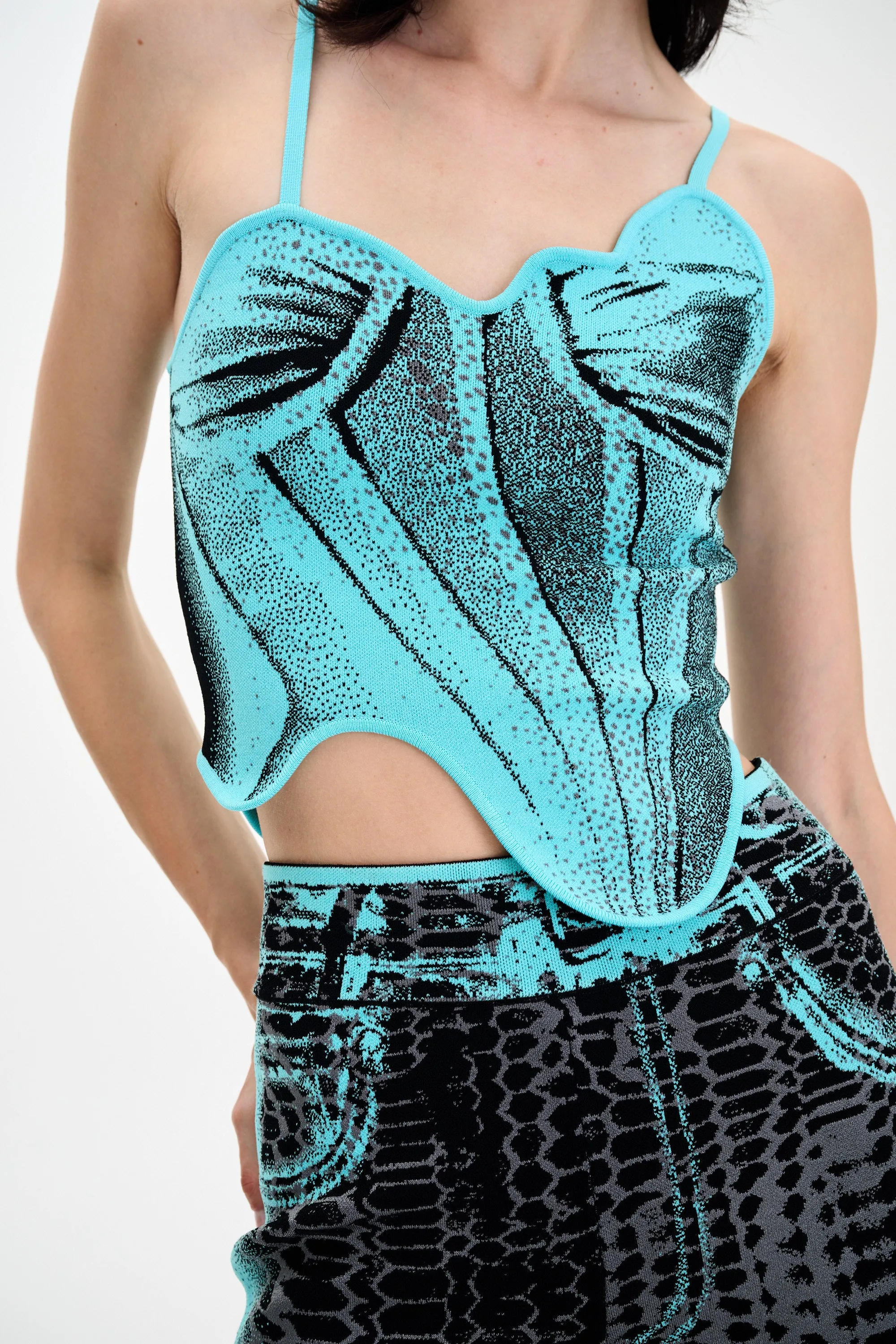 CAMELLIA DENIM PRINT TANK TOP sold by PH5 product image thumbnail 5