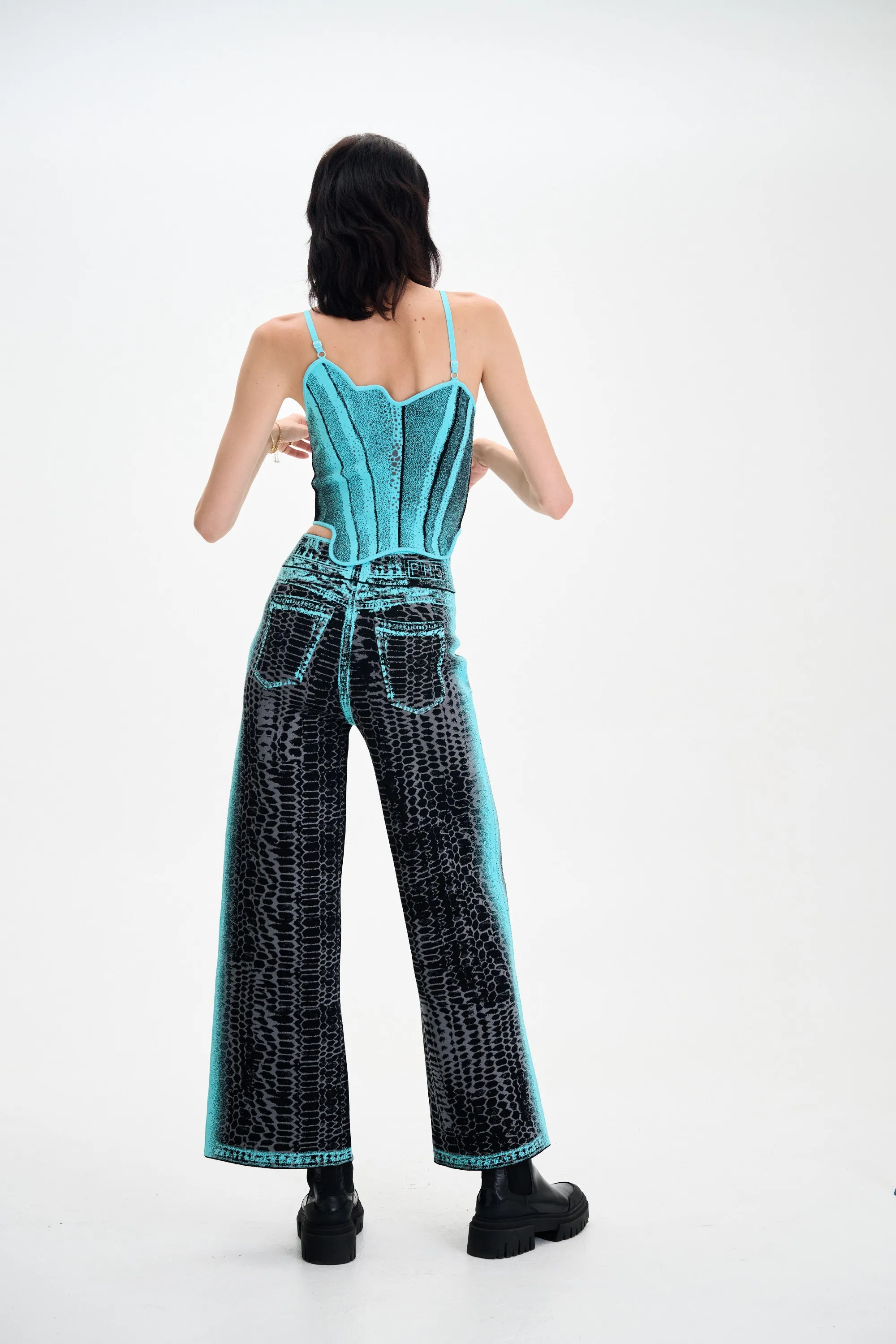 CAMELLIA DENIM PRINT TANK TOP sold by PH5 product image thumbnail 3