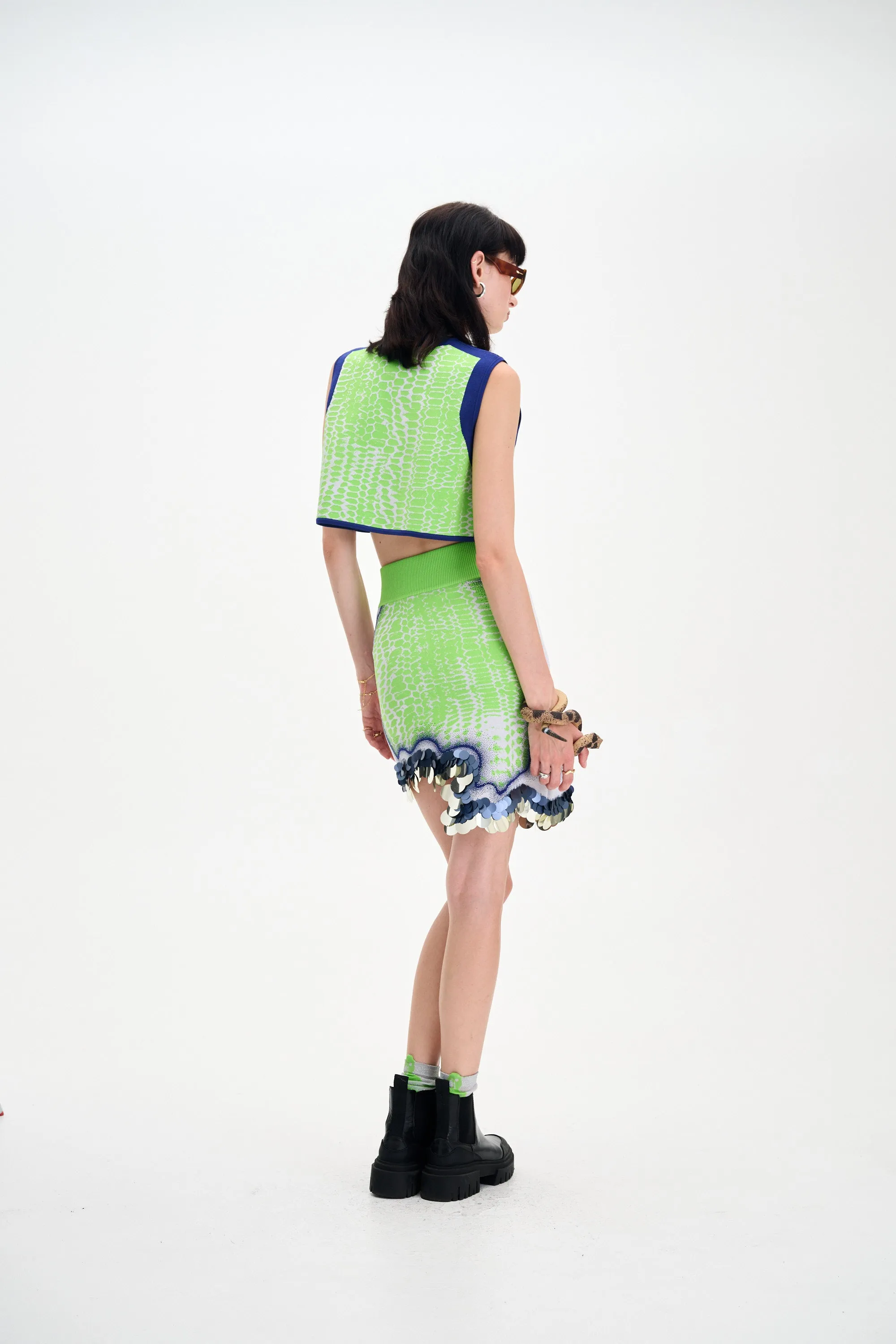 DAHLIA OVERSIZED WAVY CROP TOP sold by PH5 product image thumbnail 5