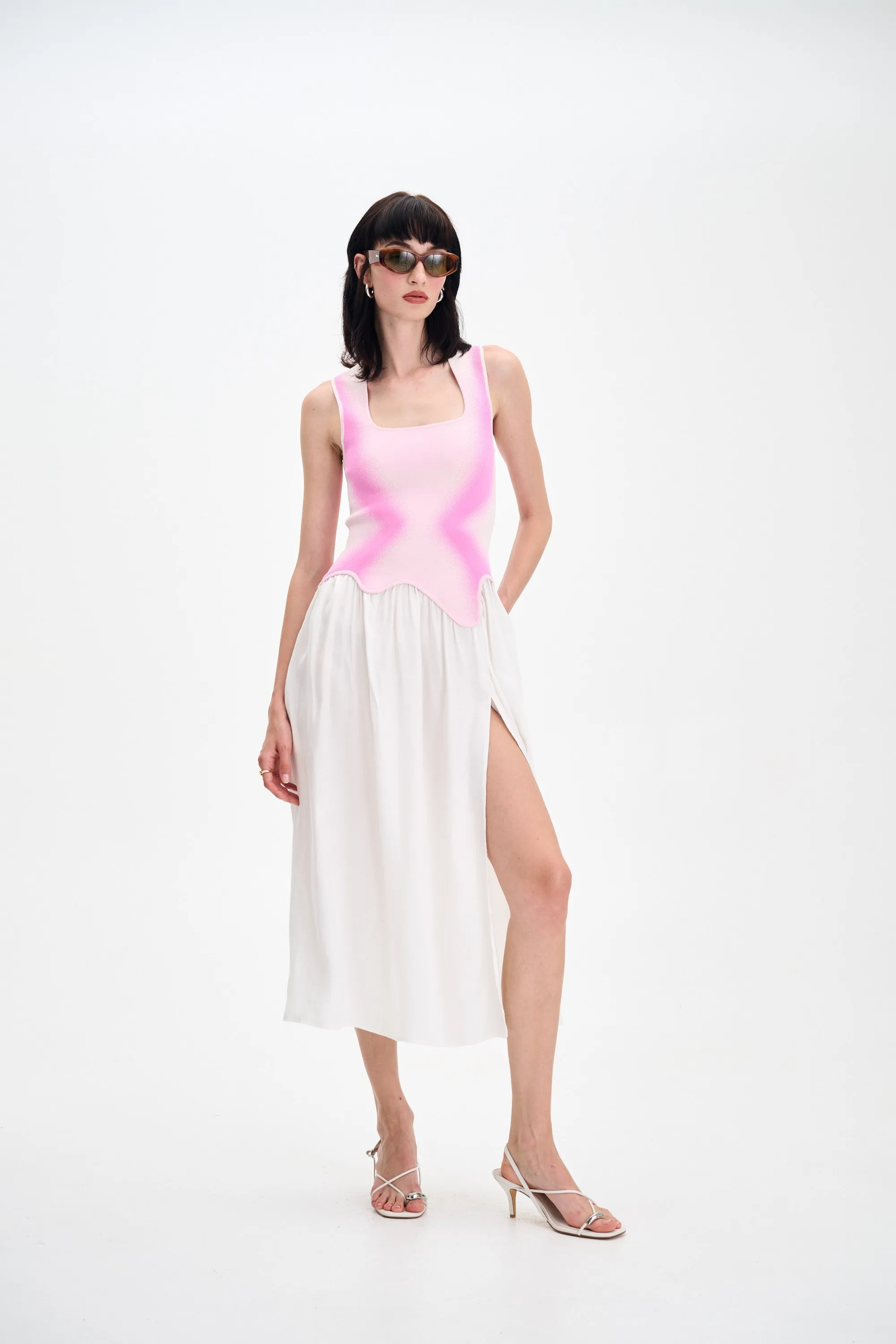 NAGINI MIXED MEDIA DRESS sold by PH5 product image thumbnail 3