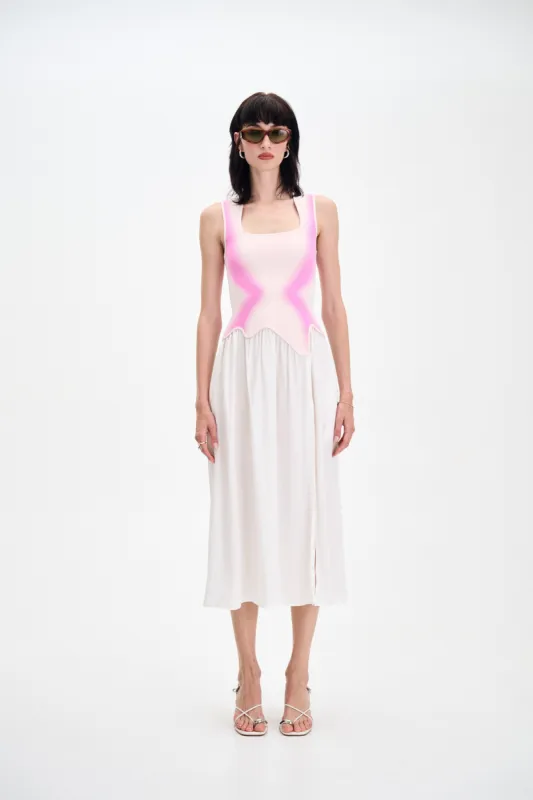 NAGINI MIXED MEDIA DRESS sold by PH5