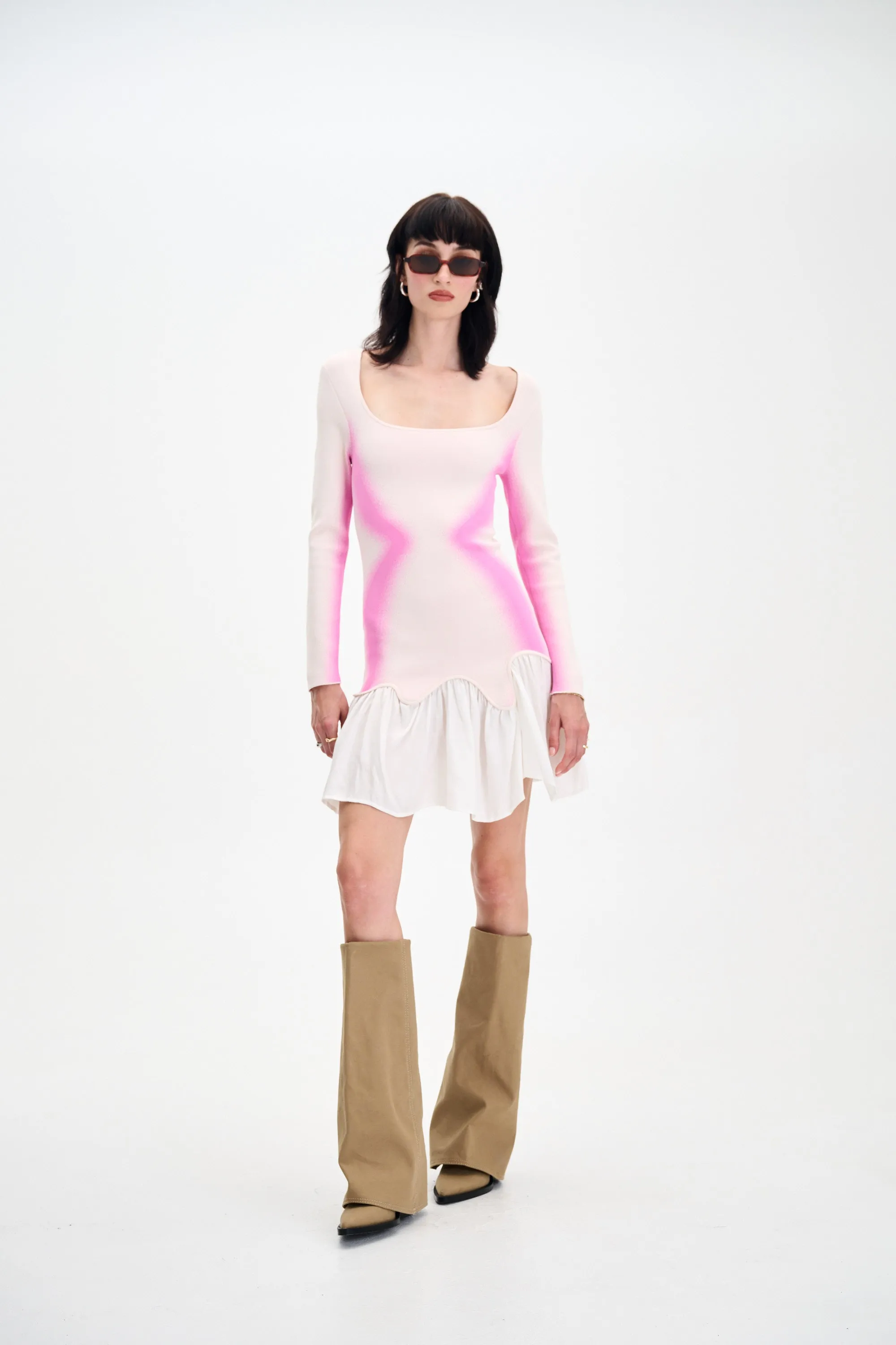 BELLA MIXED MEDIA MINI DRESS sold by PH5 product image thumbnail 3