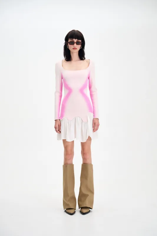 BELLA MIXED MEDIA MINI DRESS sold by PH5