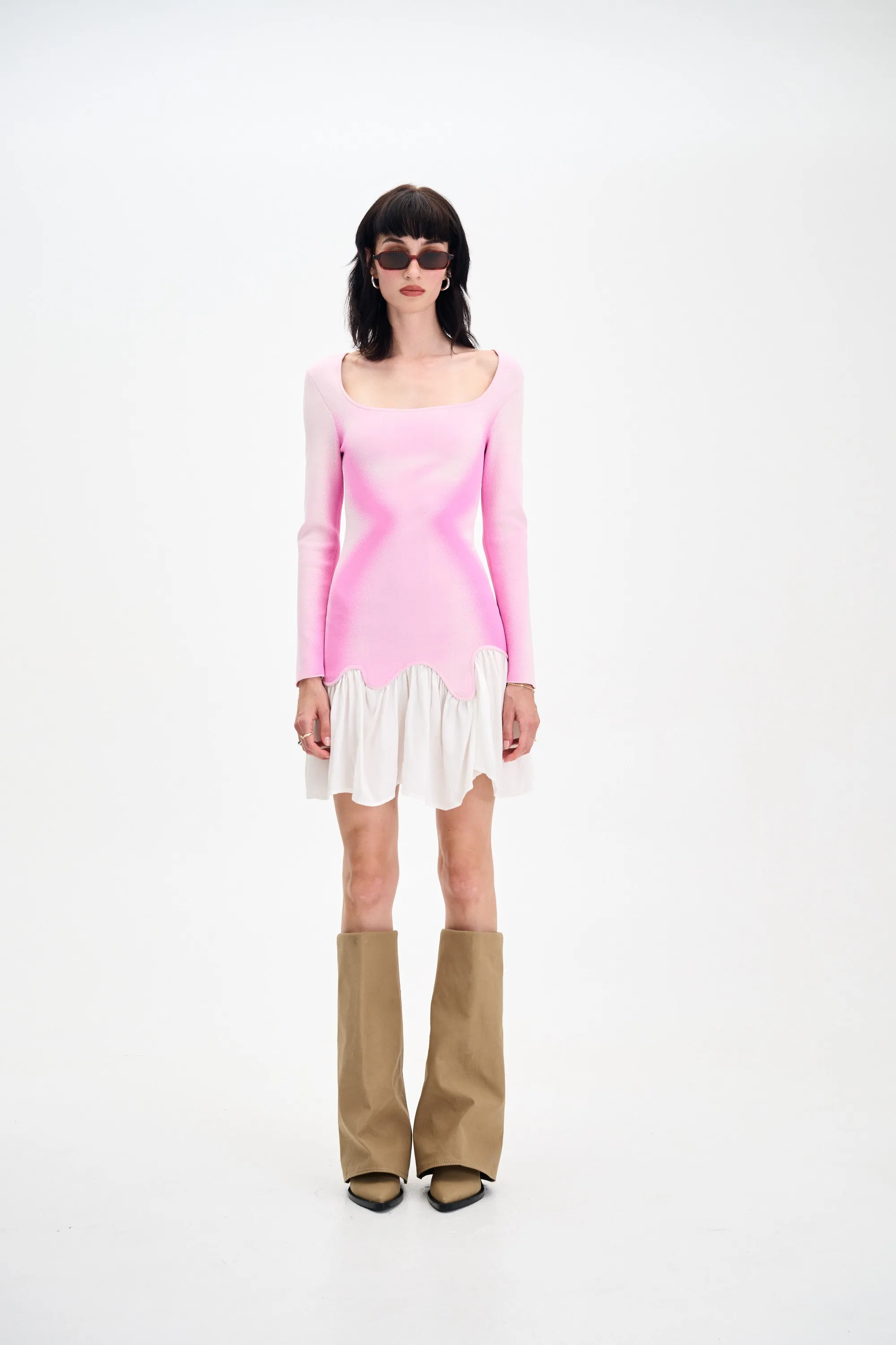 BELLA MIXED MEDIA MINI DRESS sold by PH5 product image thumbnail 2