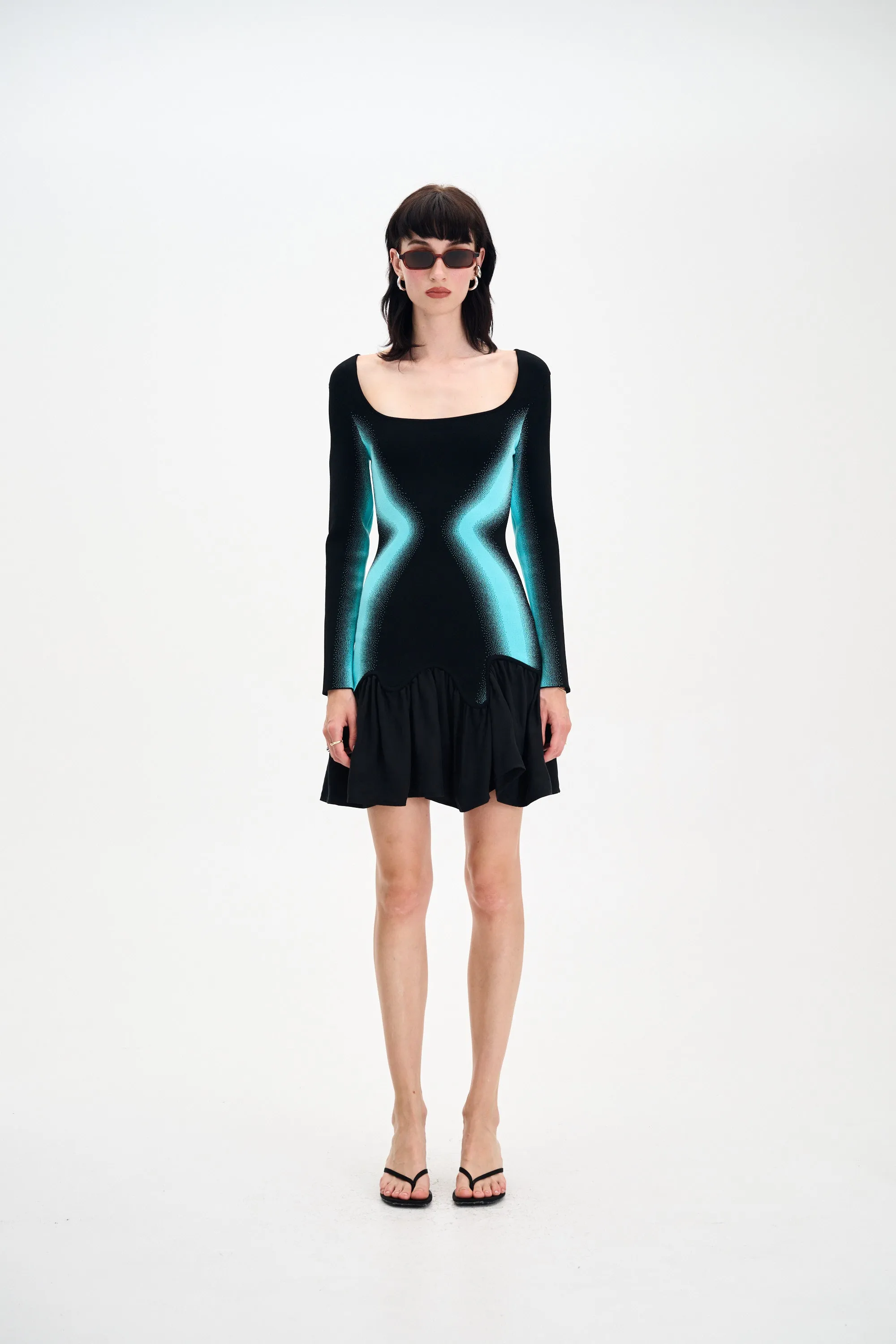 BELLA MIXED MEDIA MINI DRESS sold by PH5 product image thumbnail 3