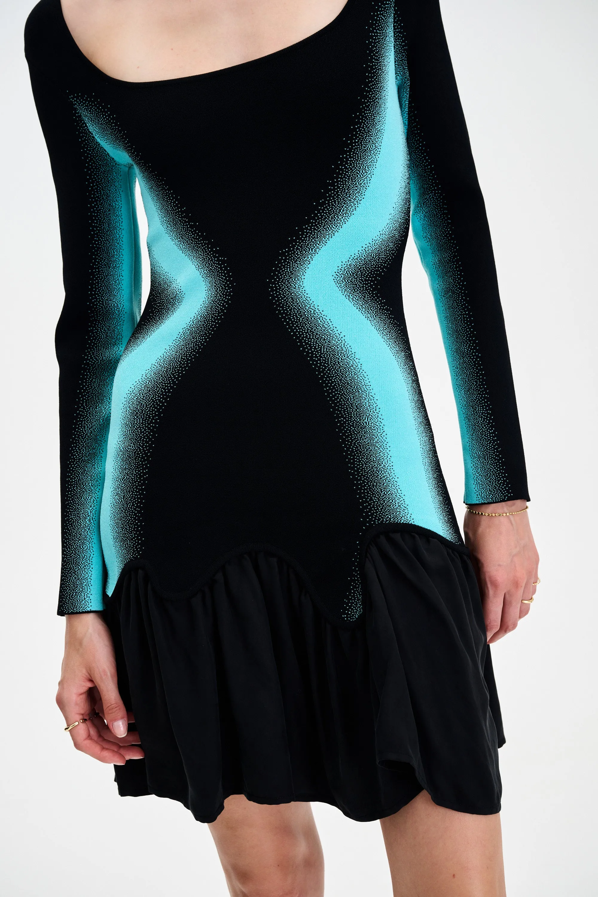 BELLA MIXED MEDIA MINI DRESS sold by PH5 product image thumbnail 2