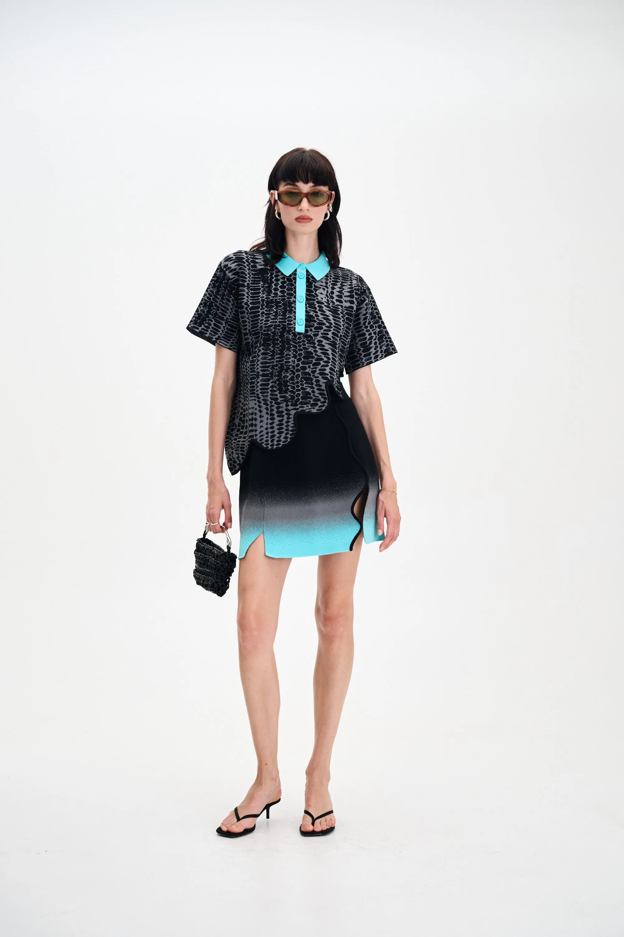 EBONY WAVY POLO SHIRT sold by PH5 product image thumbnail 2