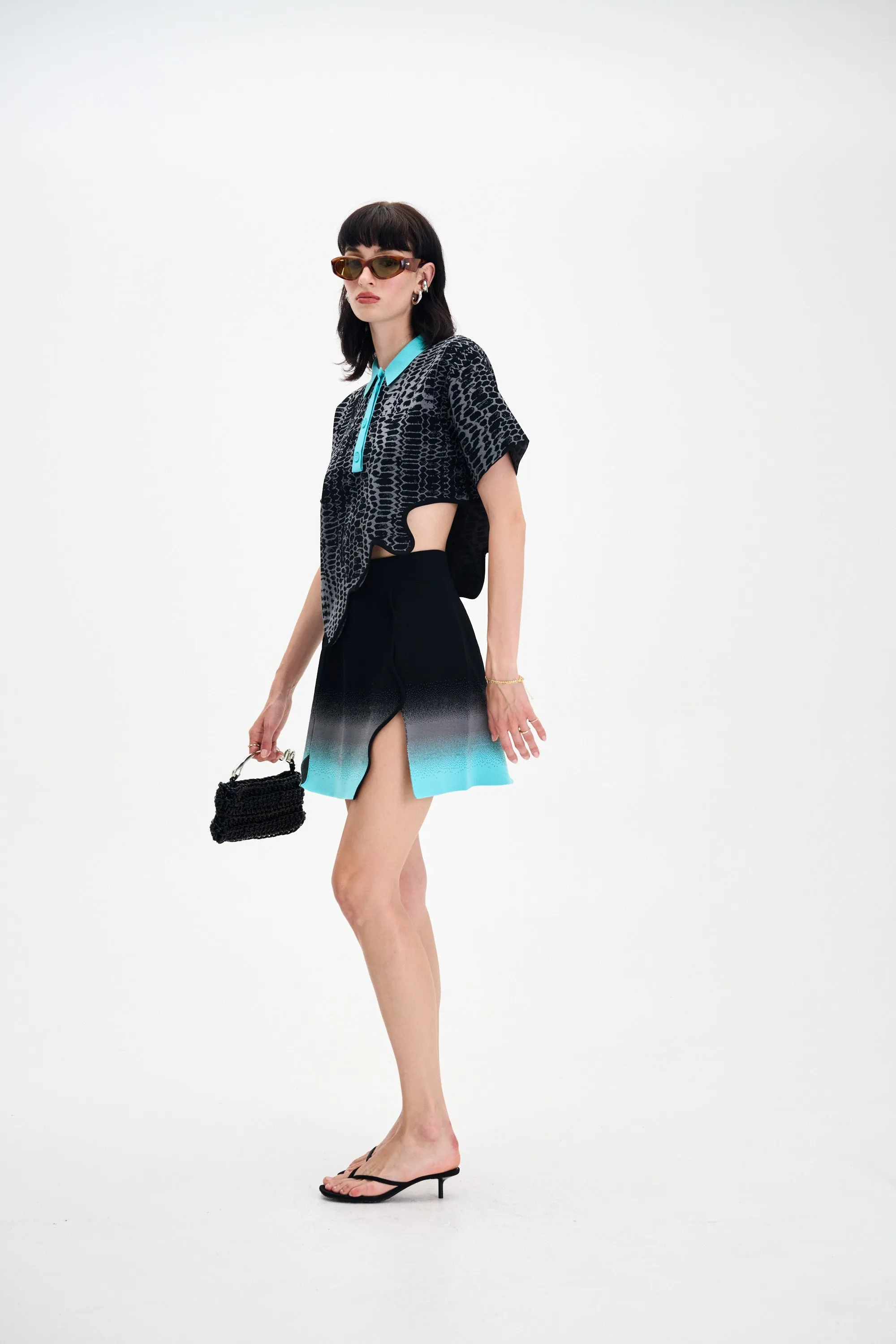 EBONY WAVY POLO SHIRT sold by PH5 product image thumbnail 3