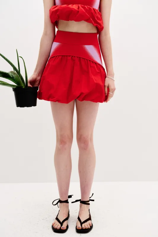 CLIVIA MIXED MEDIA MINI SKIRT sold by PH5