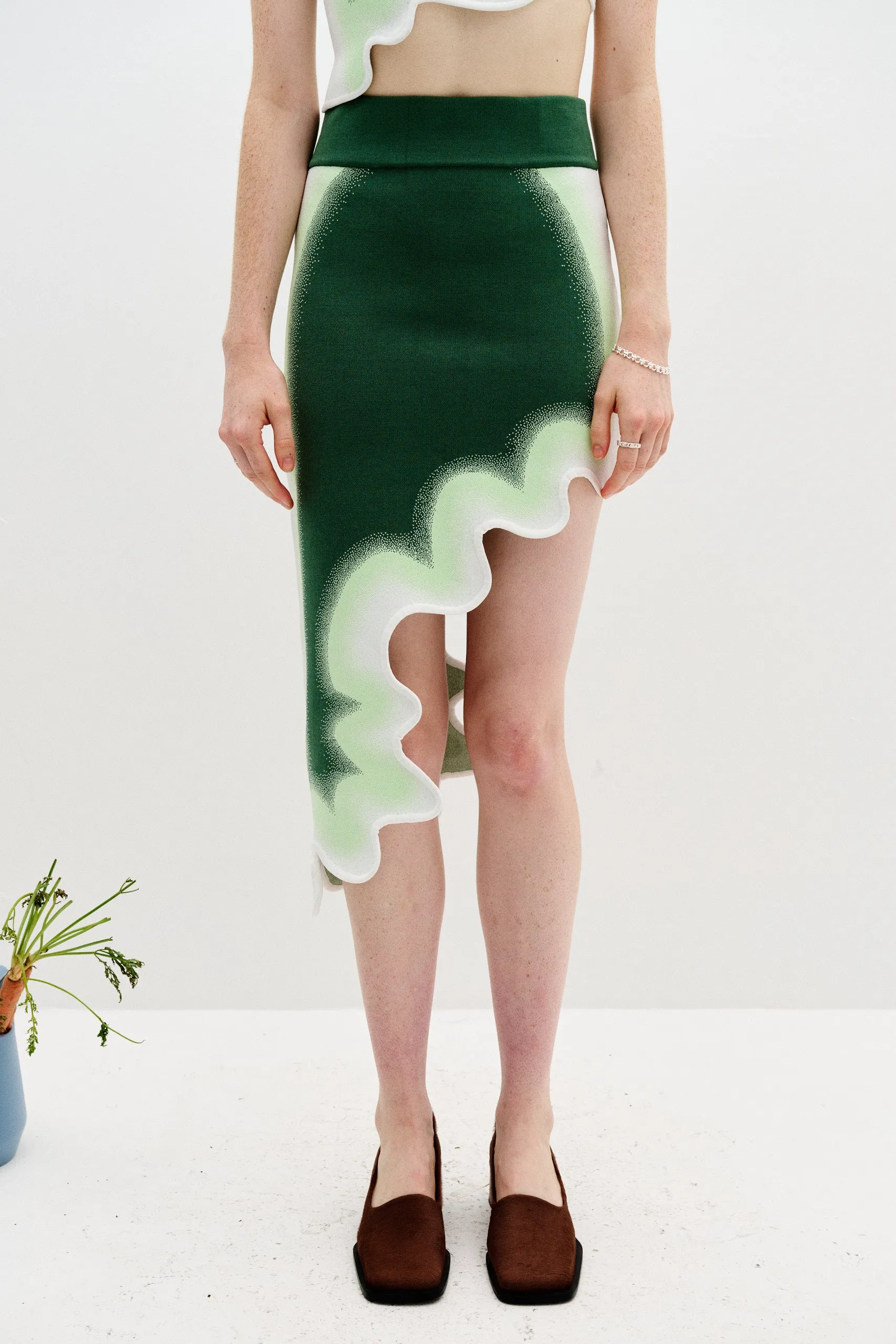 ARONIA WAVY MIDI SKIRT sold by PH5