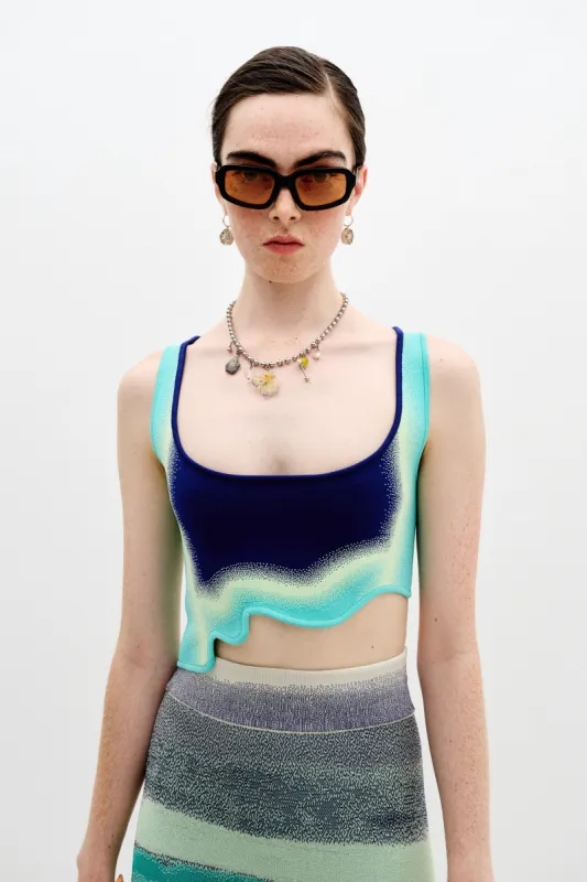 ANISE REVERSIBLE WAVY BRA TOP made by PH5