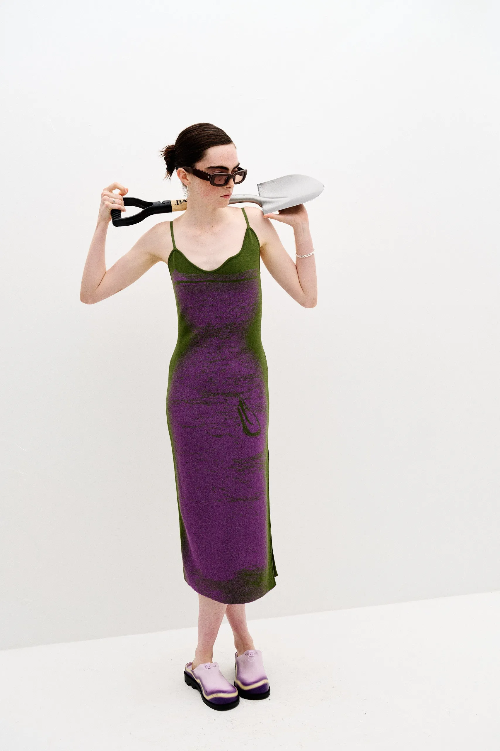 LILAC FLASH LIGHT REFLECTIVE WAVY DRESS sold by PH5