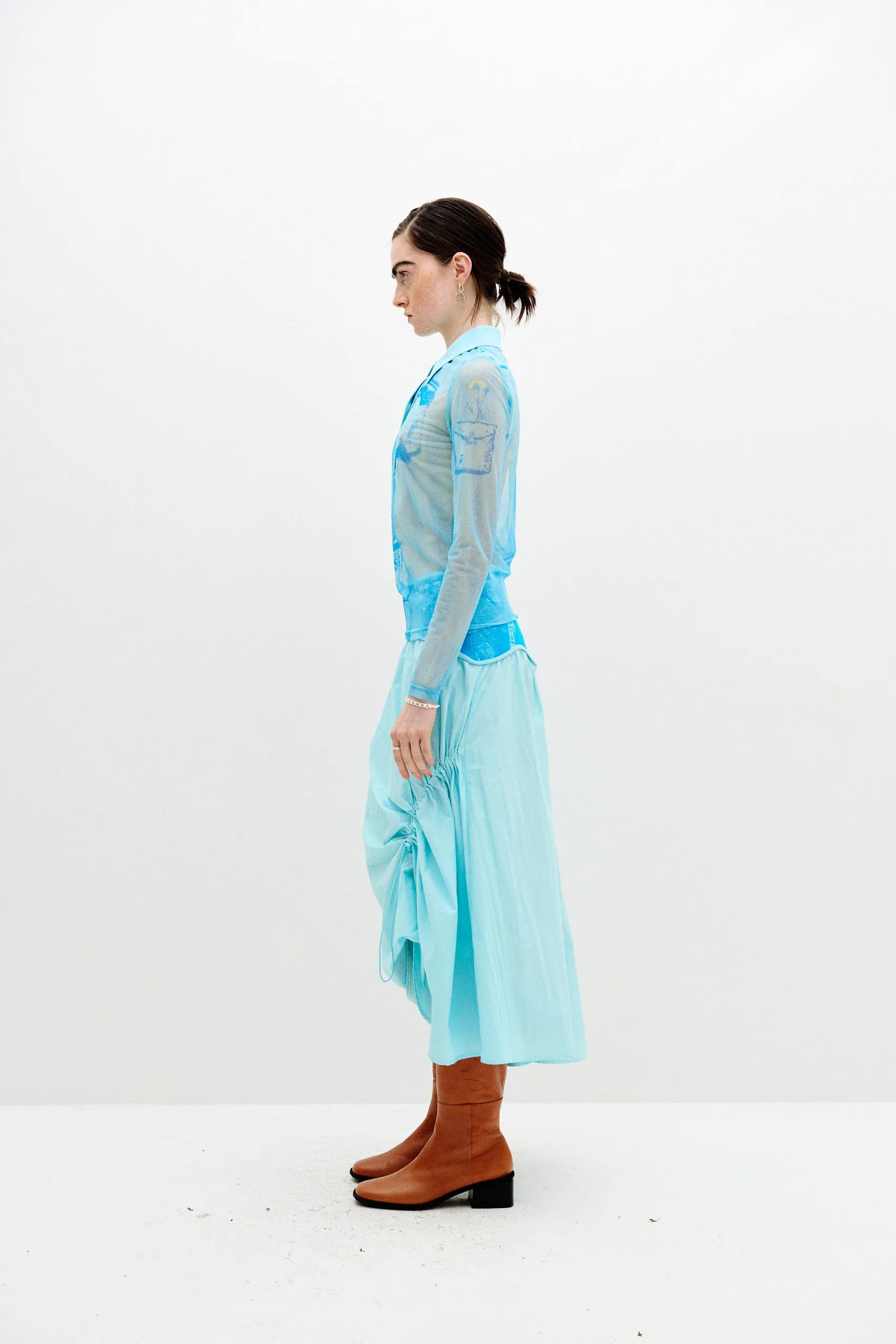 SCARLET MIXED MEDIA SHEER SHIRT sold by PH5 product image thumbnail 3