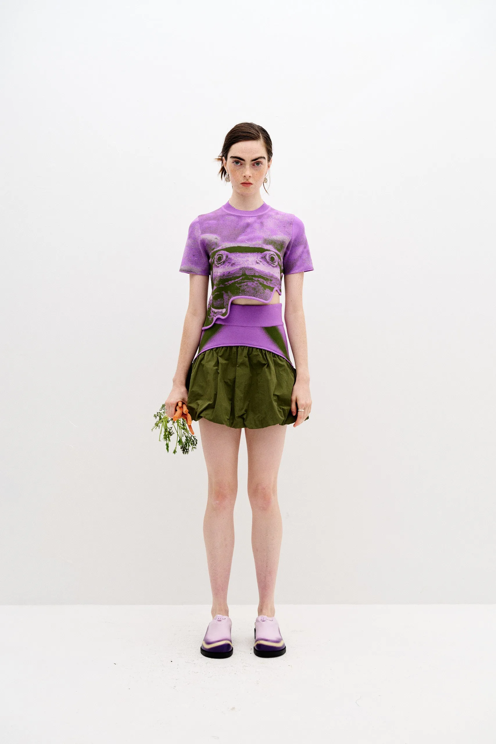 ACACIA FROG PRINT CROPPED TOP sold by PH5 product image thumbnail 3