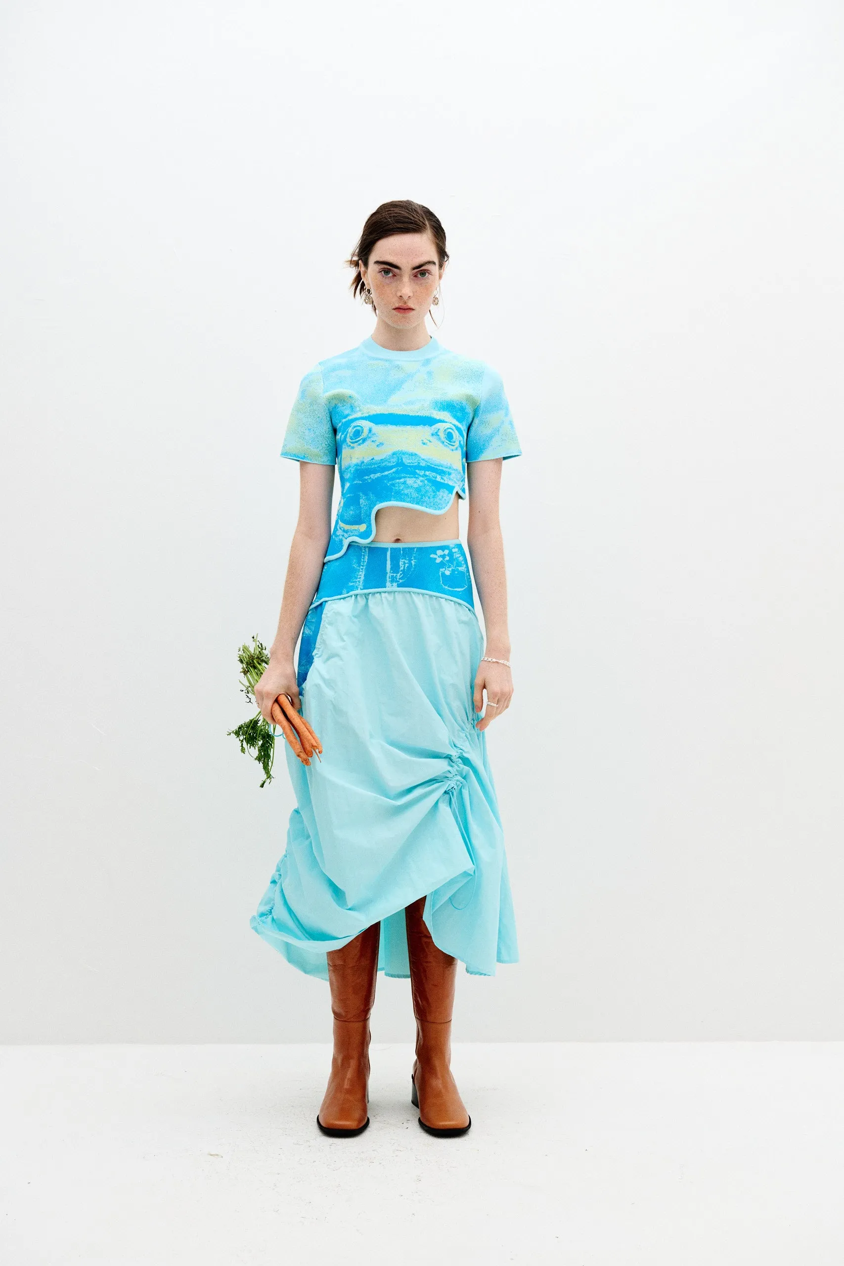 ACACIA FROG PRINT CROPPED TOP sold by PH5 product image thumbnail 2