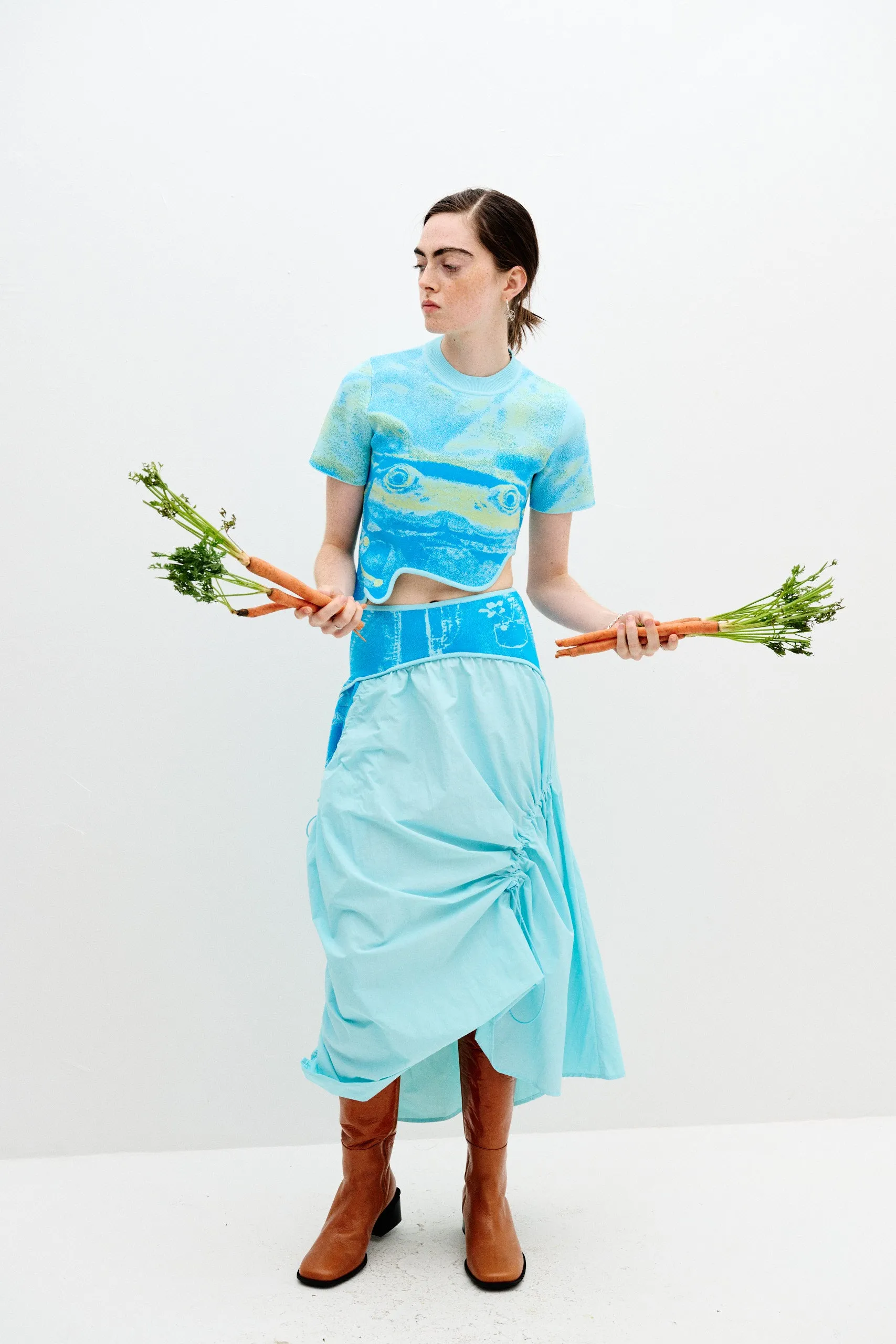 ACACIA FROG PRINT CROPPED TOP sold by PH5 product image thumbnail 4