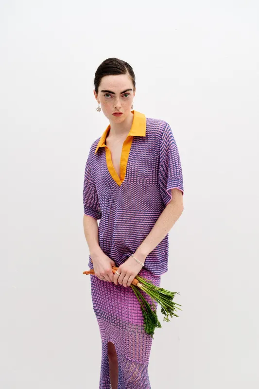 CHIA OVERSIZED CROCHET SHIRT sold by PH5