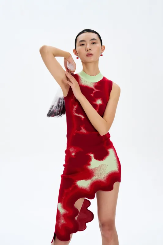 BROOKLYN TIE-DYE WAVY DRESS made by PH5