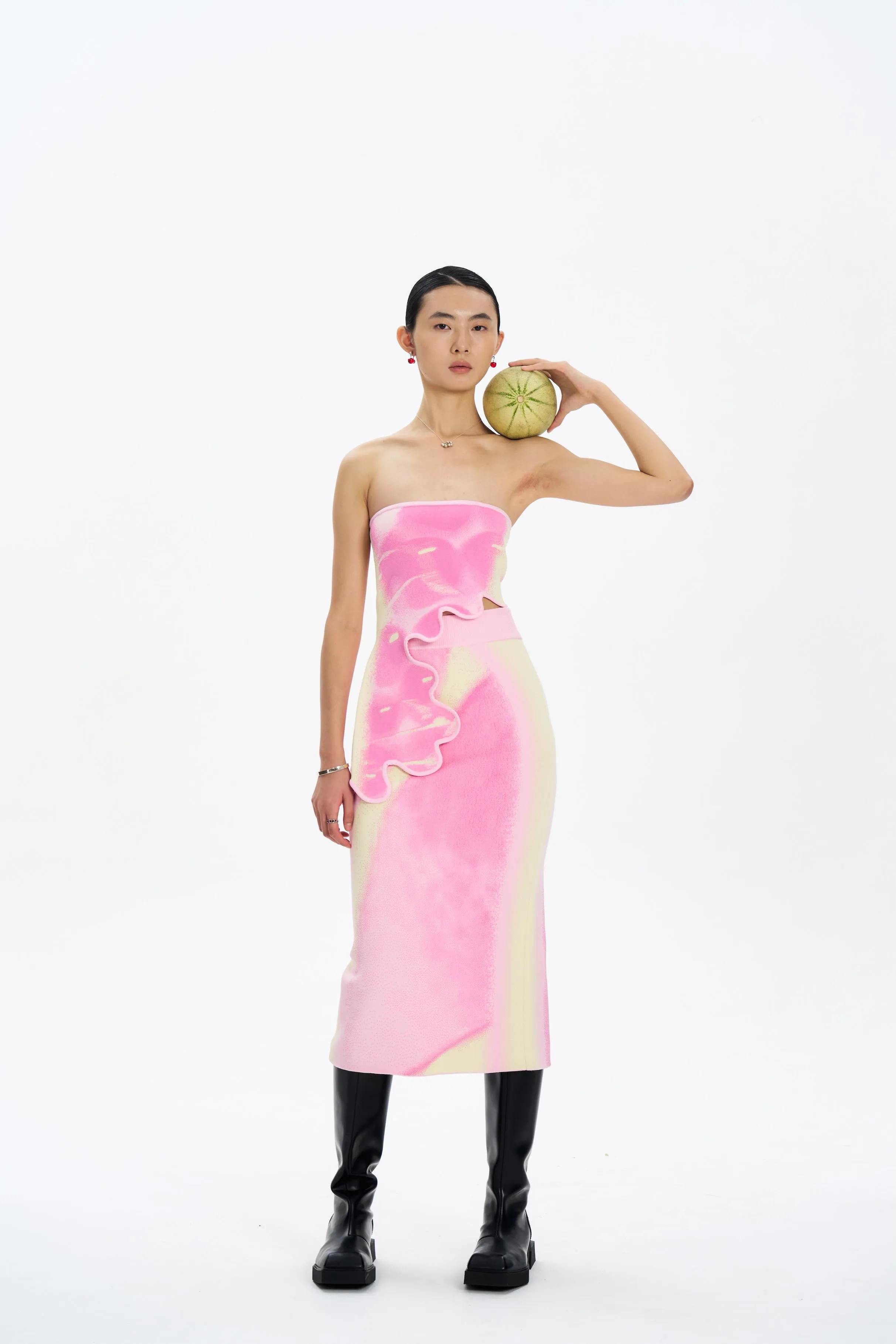 SOPHIE CHERRY PRINT MIDI SKIRT sold by PH5 product image thumbnail 2
