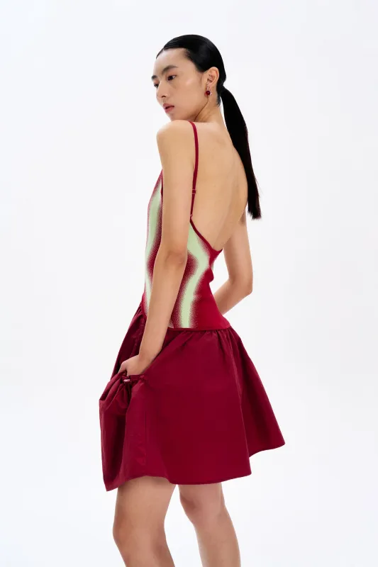 NAOMI MIXED MEDIA MINI DRESS sold by PH5