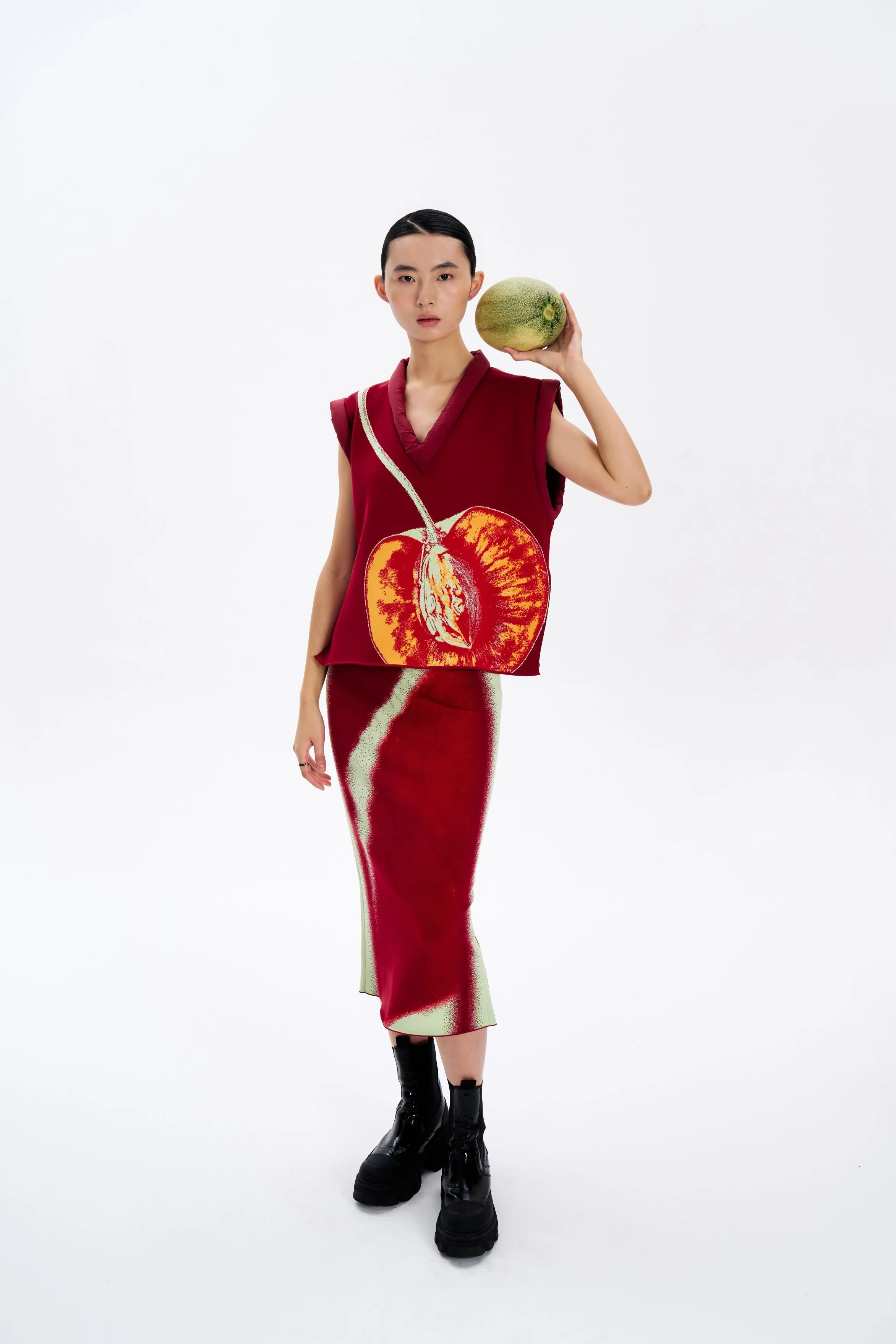 ZOE OVERSIZED CHERRY VEST sold by PH5