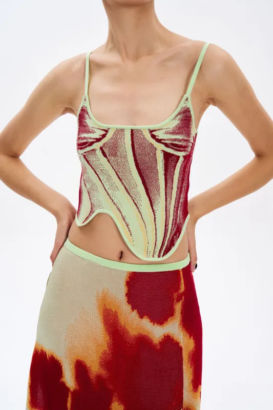 MILA DENIM PRINT TANK TOP sold by PH5