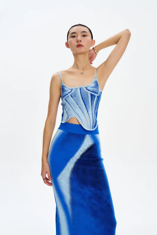 MILA DENIM PRINT TANK TOP sold by PH5