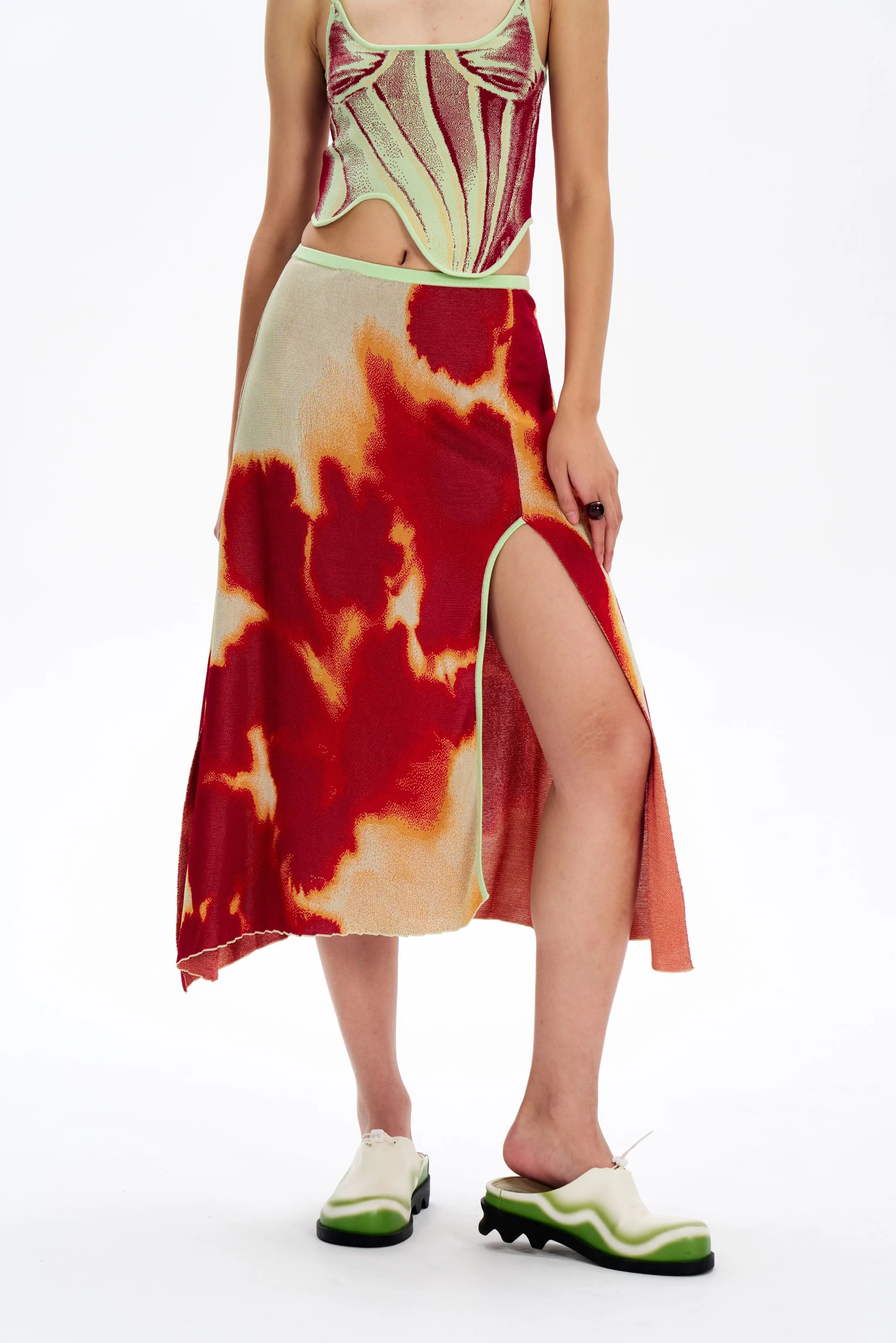 AUDREY TIE-DYE MAXI SKIRT sold by PH5