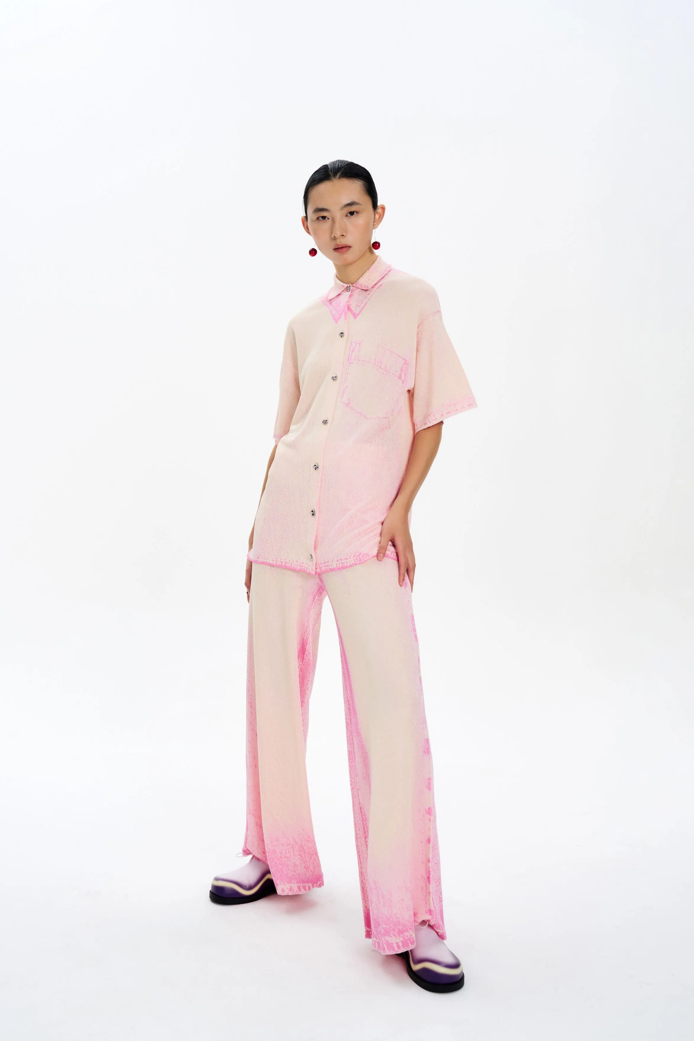 ASHER OVERSIZED DENIM PRINT POLO sold by PH5 product image thumbnail 2