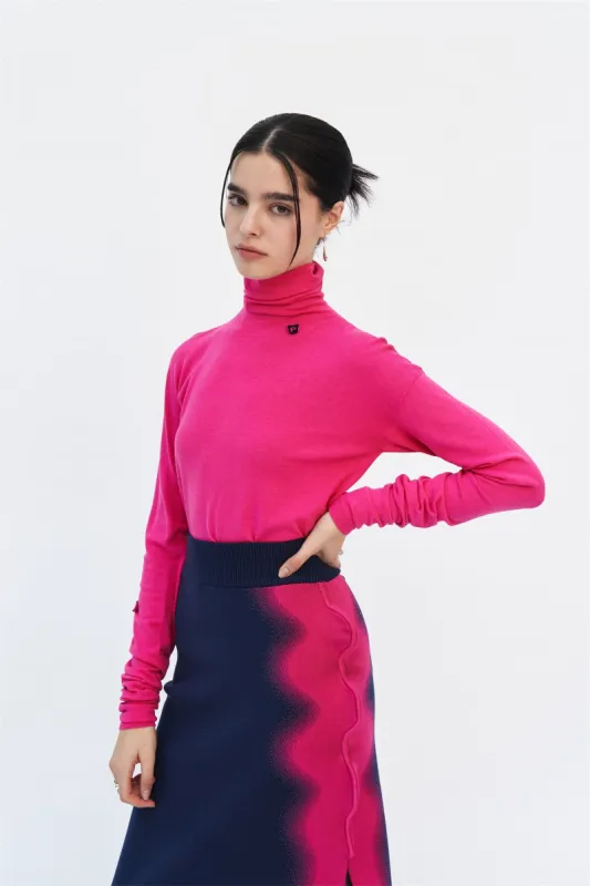 WILLANI SEAMLESS KNITTED TURTLENECK PULLOVER sold by PH5