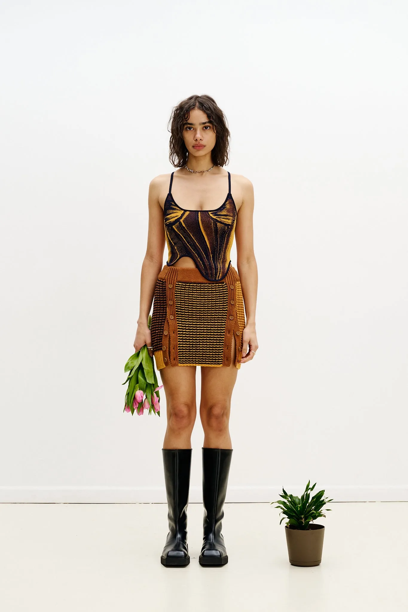 MILA DENIM PRINT TANK TOP sold by PH5 product image thumbnail 3