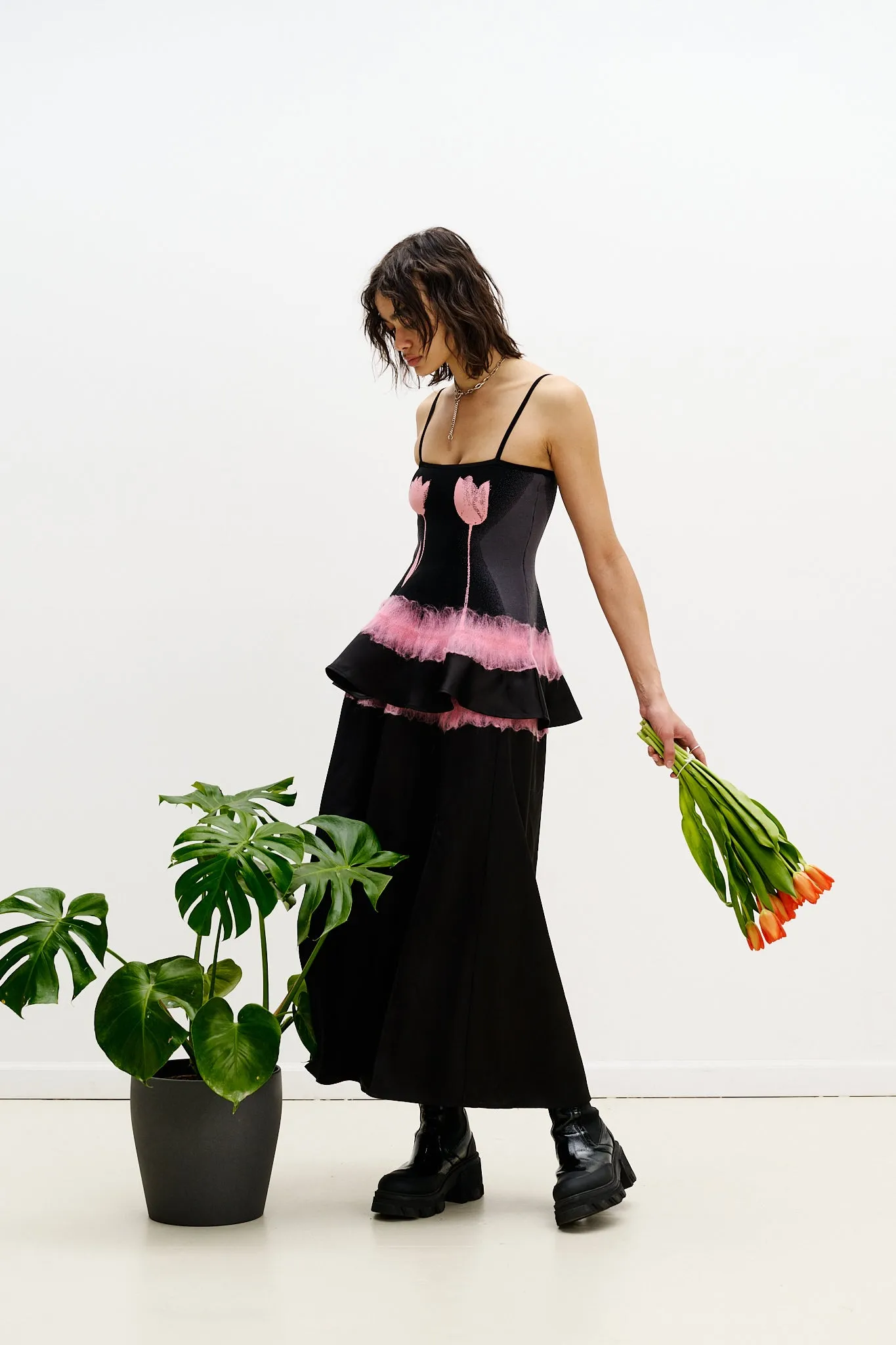 ZINYA NEEDLE PUNCH MAXI SKIRT sold by PH5 product image thumbnail 3