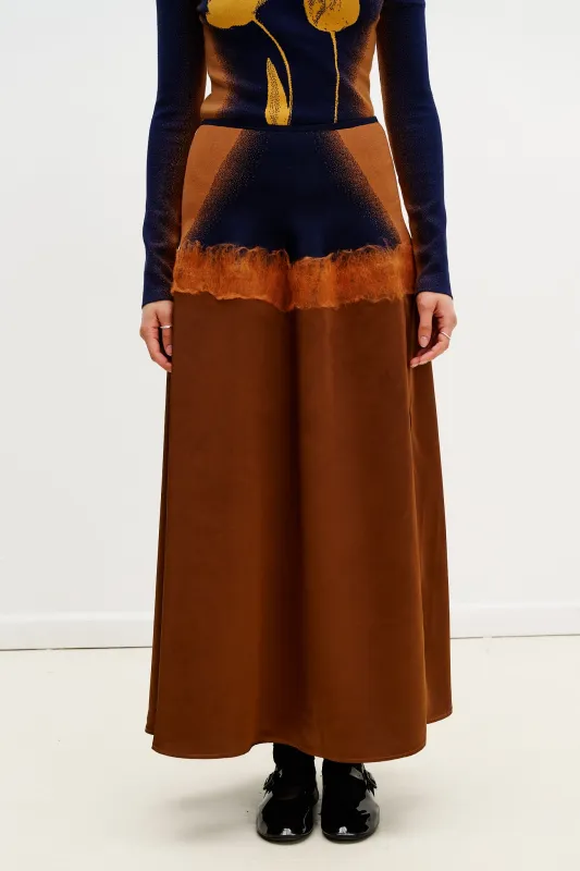 ZINYA NEEDLE PUNCH MAXI SKIRT sold by PH5