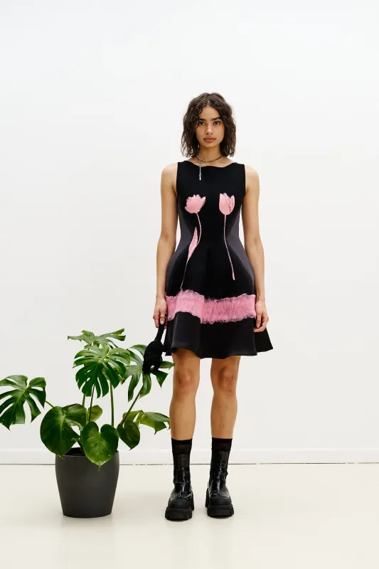 SENNA NEEDLE PUNCH MINI DRESS sold by PH5