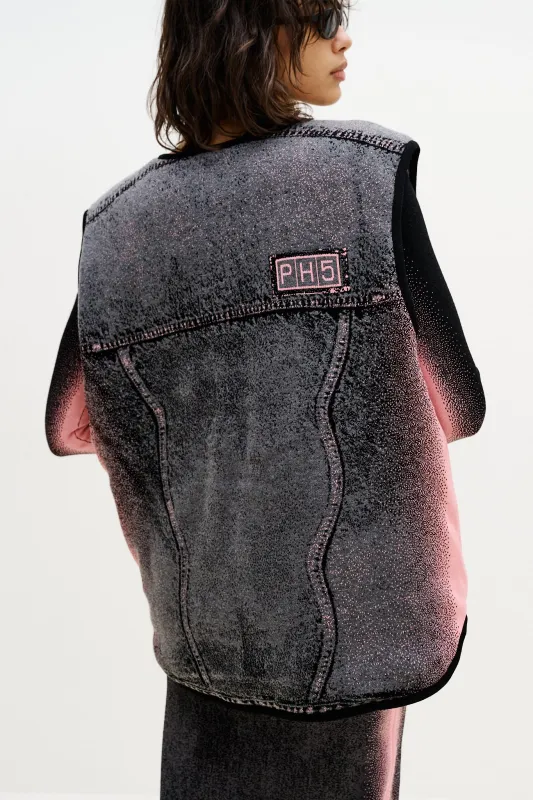 AVRIL REVERSIBLE QUILTED VEST made by PH5