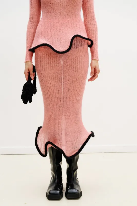 GINNY ALPACA WAVY MIDI SKIRT sold by PH5