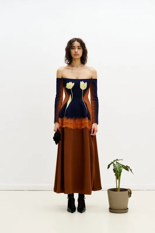 BRIONI NEEDLE PUNCH MAXI DRESS sold by PH5
