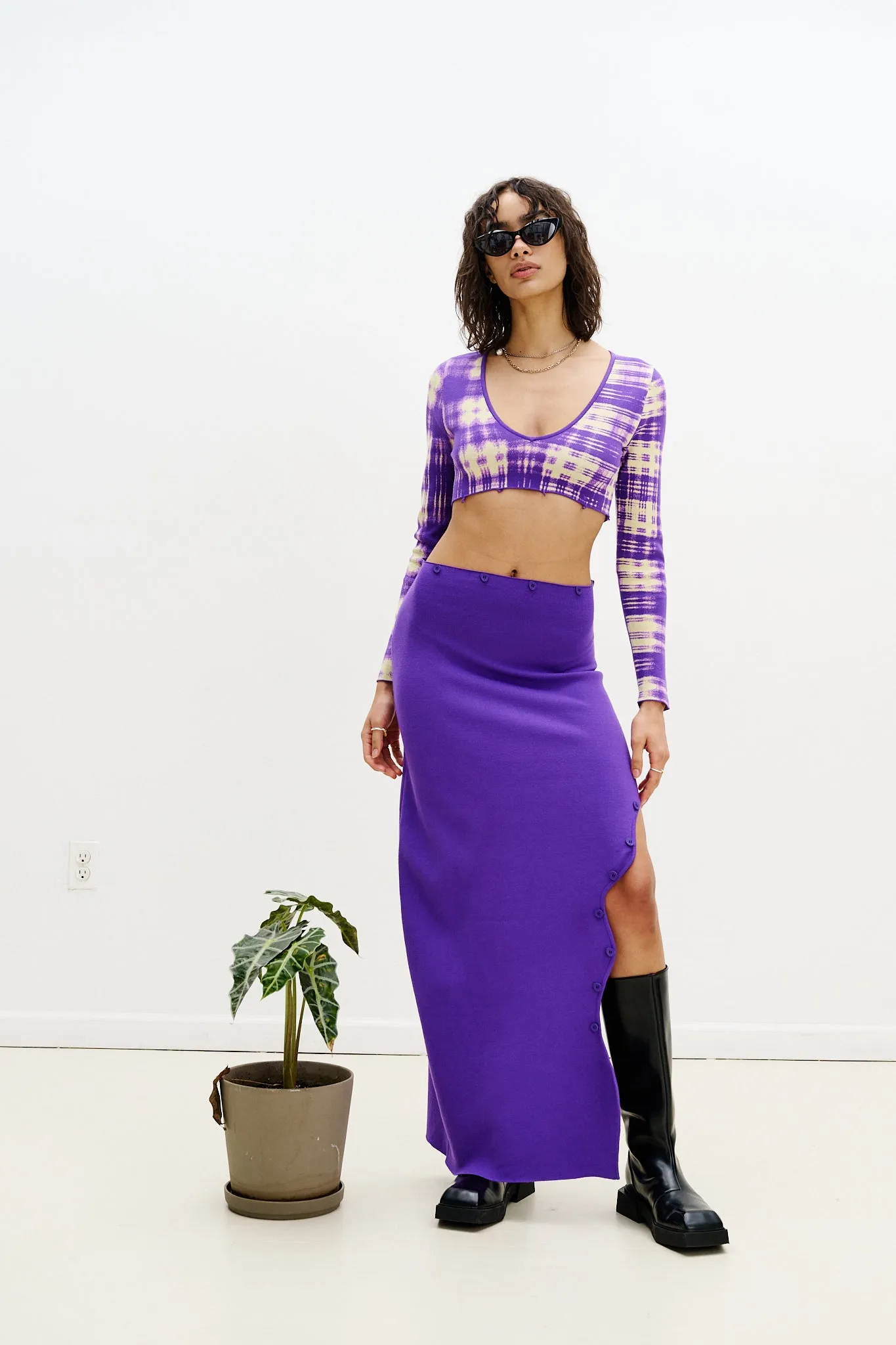 ROSIE COLORBLOCK V-NECK LONG DRESS sold by PH5 product image thumbnail 3