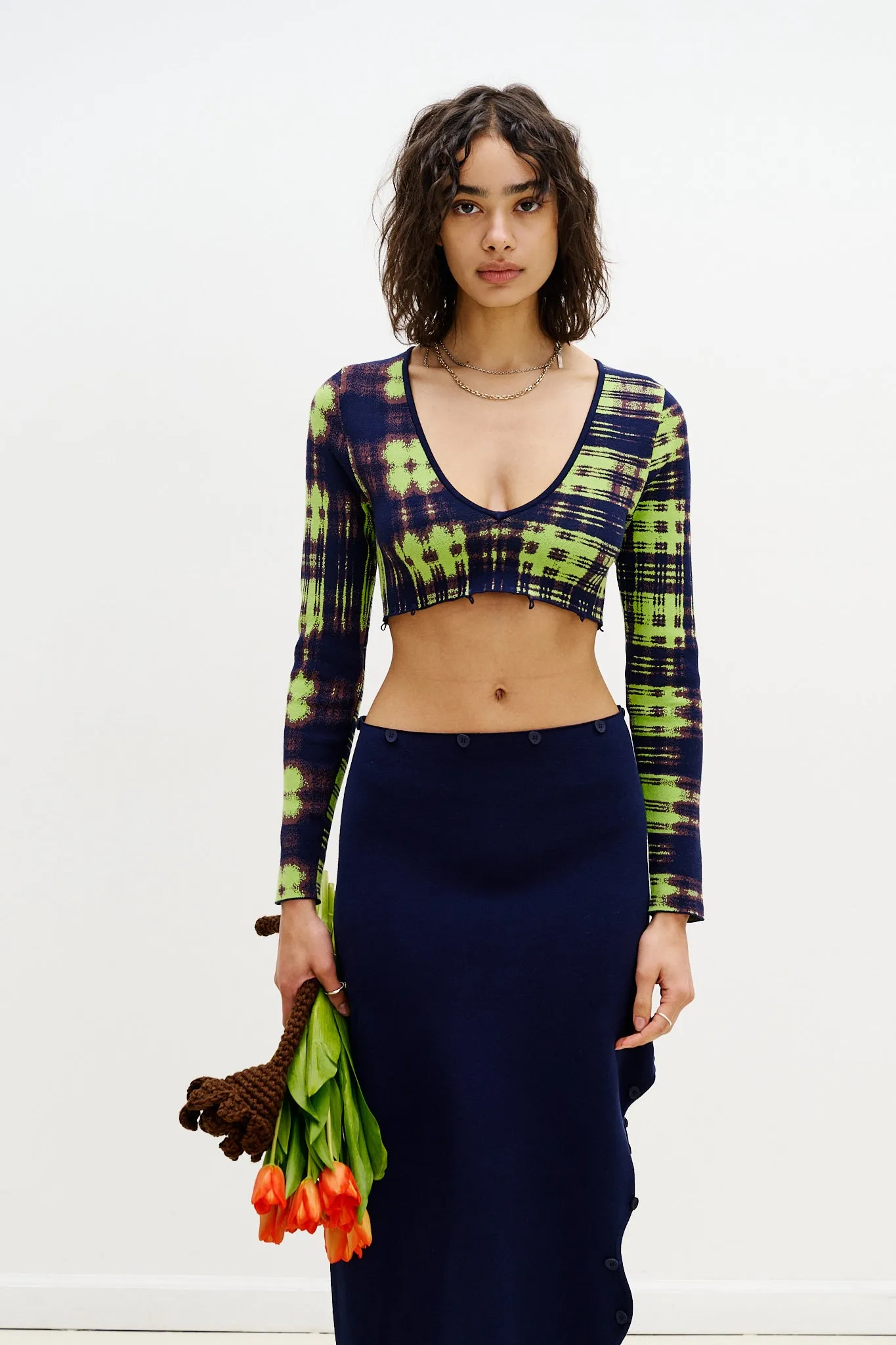 ROSIE COLORBLOCK V-NECK LONG DRESS sold by PH5 product image thumbnail 2