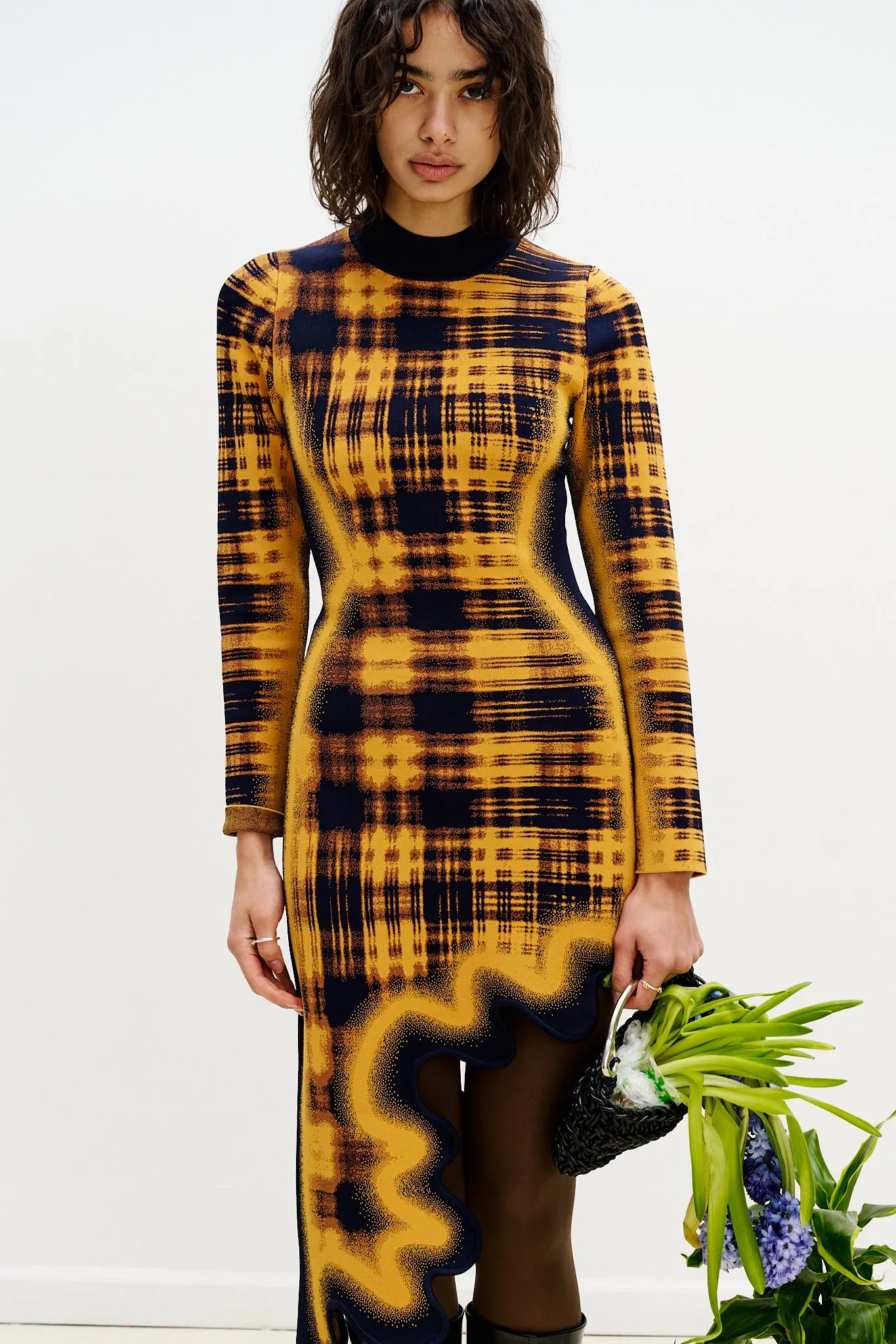 DOBBY LONG SLEEVE WAVY DRESS sold by PH5 product image thumbnail 2