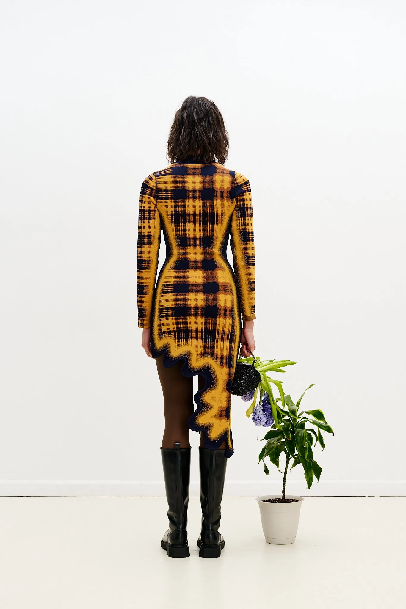 DOBBY LONG SLEEVE WAVY DRESS sold by PH5 product image thumbnail 3