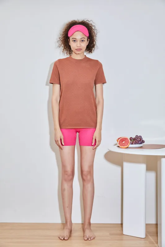 TURMERIC hydraKNIT ECOVERO TSHIRT brn made by PH5