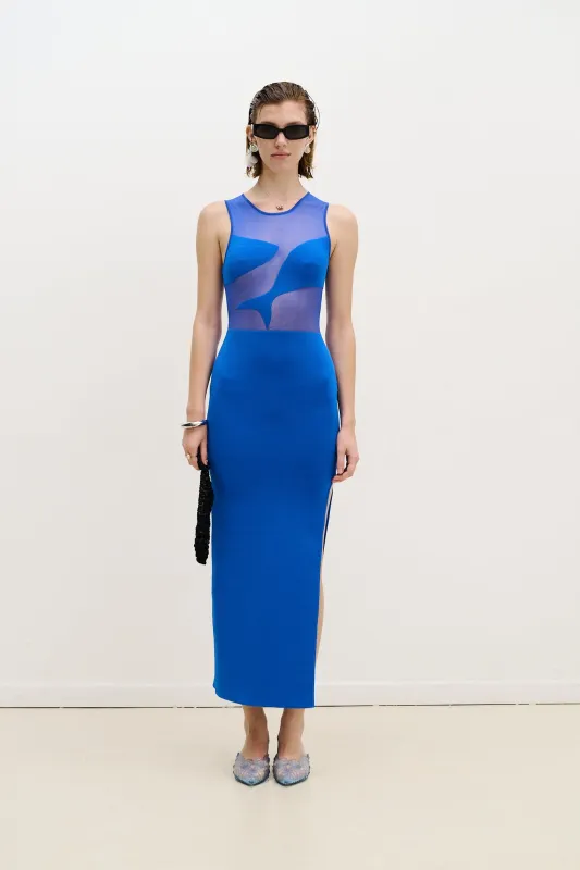 LIMIA SHEER LONG DRESS sold by PH5